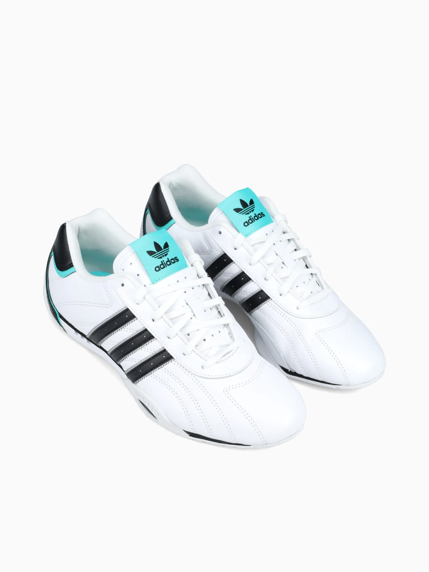 Adiracer Lo Mer White Black Silve leathe - Image 3