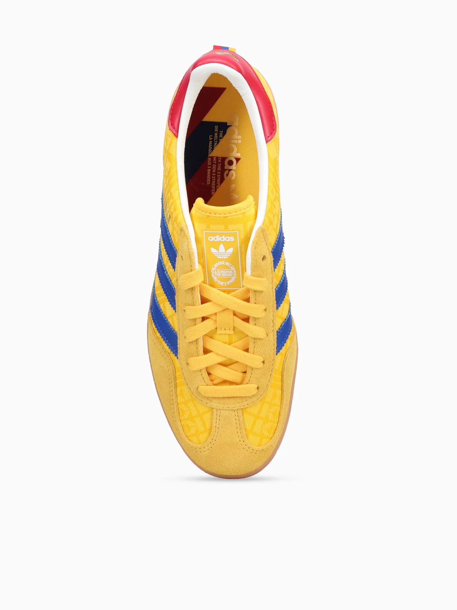 Gazelle Indoor Gold Blue Red suede - Image 5