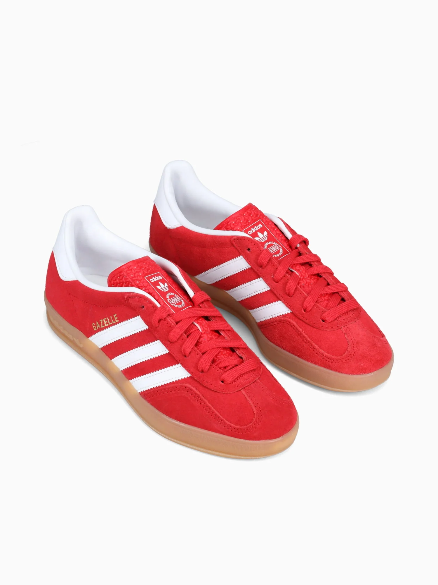 Gazelle Indoor Red White suede j12063 - Image 4