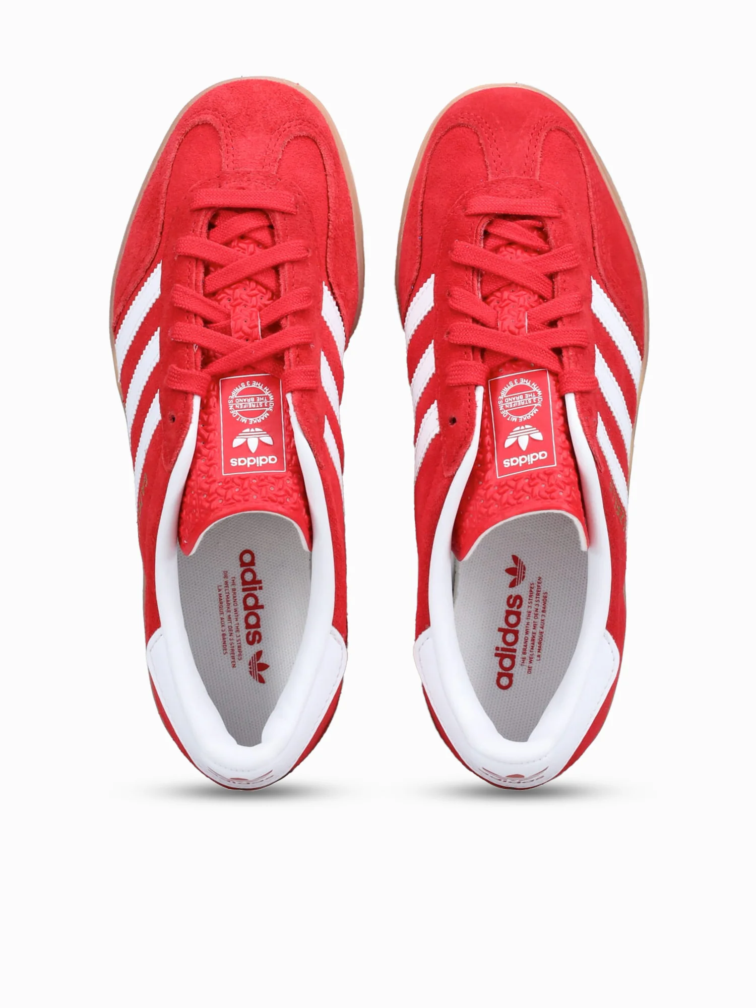 Gazelle Indoor Red White suede j12063 - Image 7