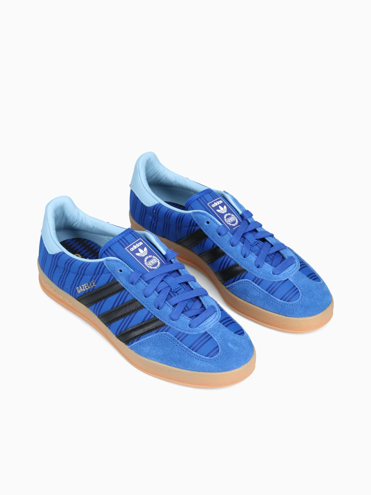 Gazelle Indoor Royal Blue Black suede - Image 4