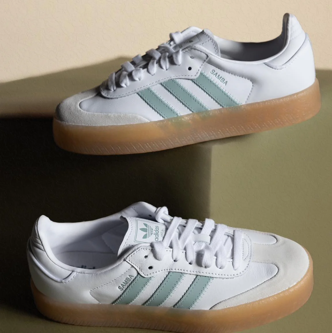 Samba W White Blue leather - Image 5