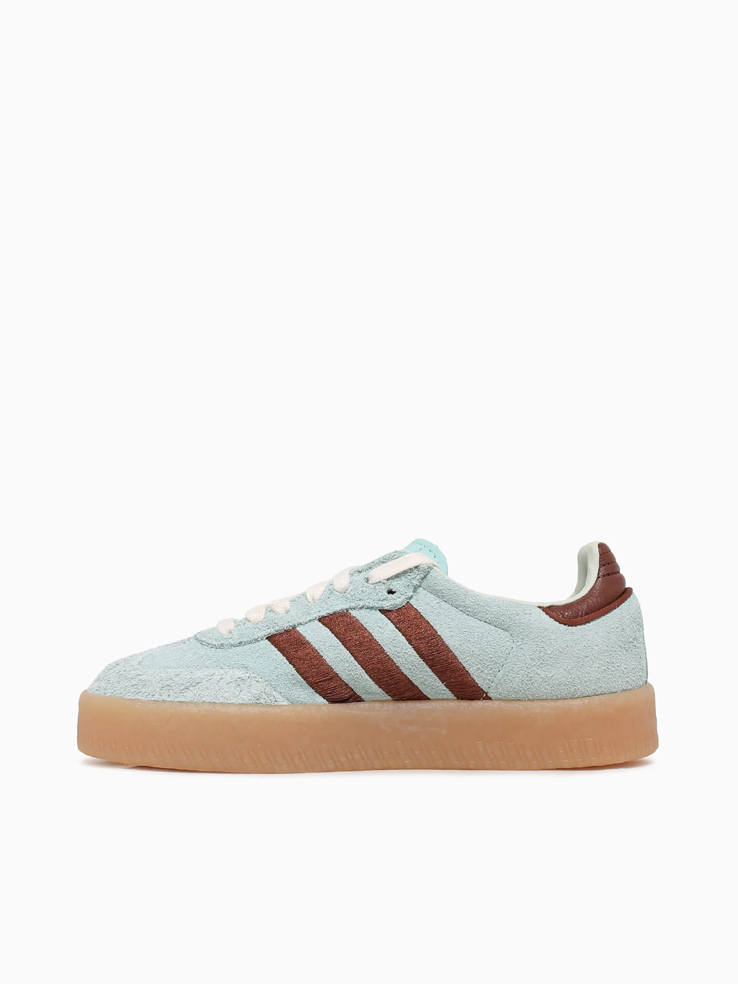 Sambae W Turquoise Brown suede - Image 3