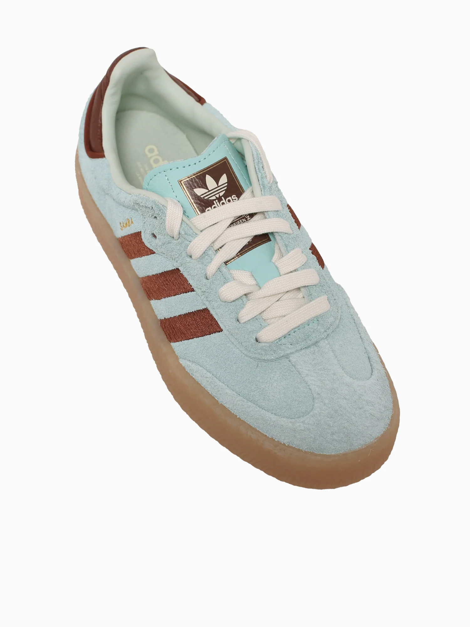Sambae W Turquoise Brown suede - Image 5