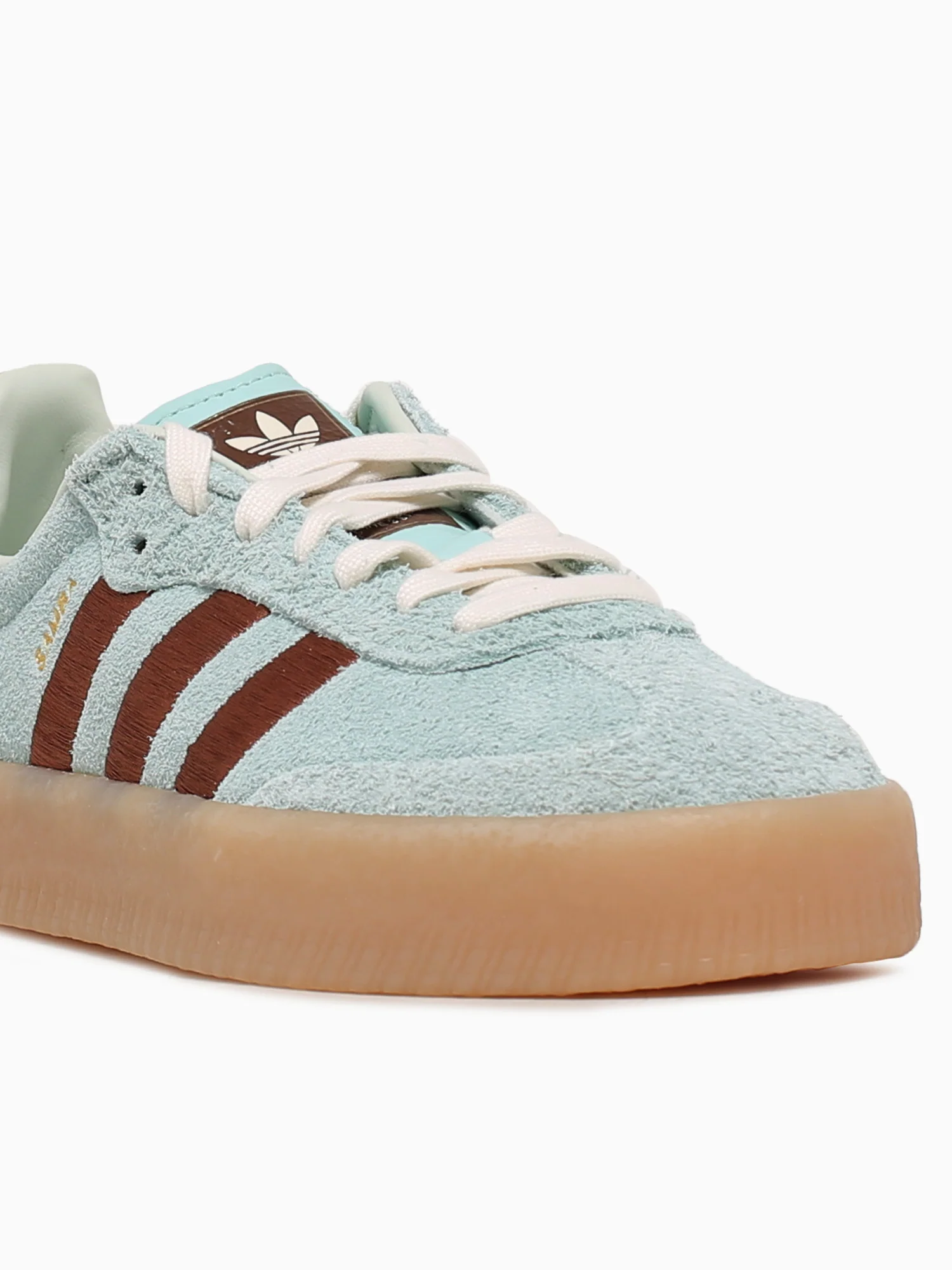 Sambae W Turquoise Brown suede - Image 6