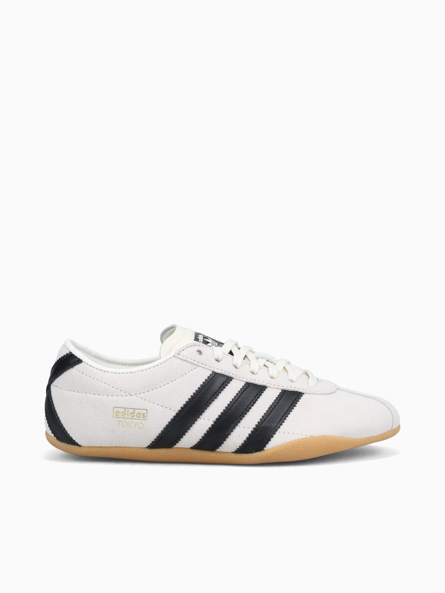 Tokyo W Off White Black suede