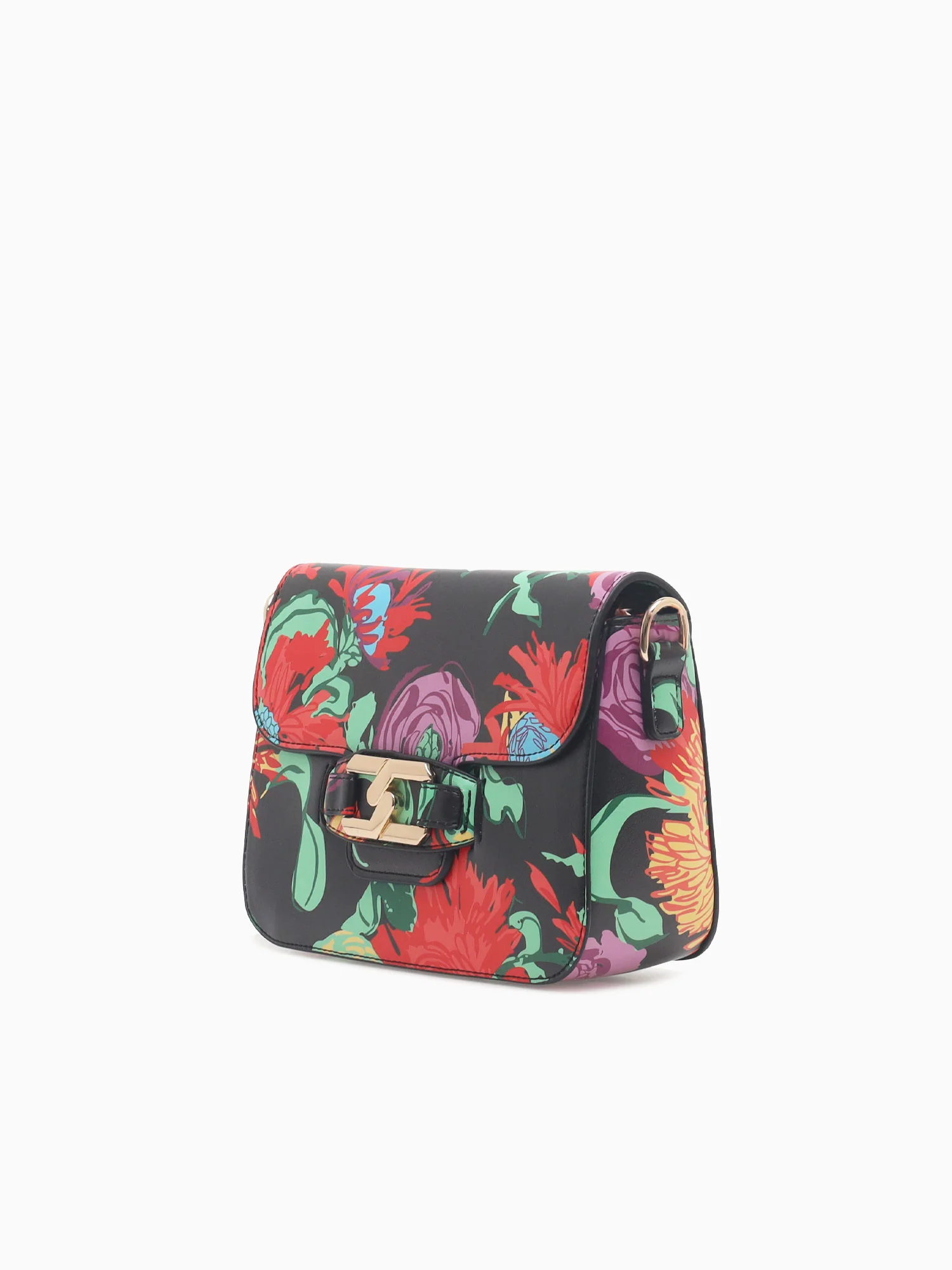 1281 Flora Flap Bag Black - Image 2