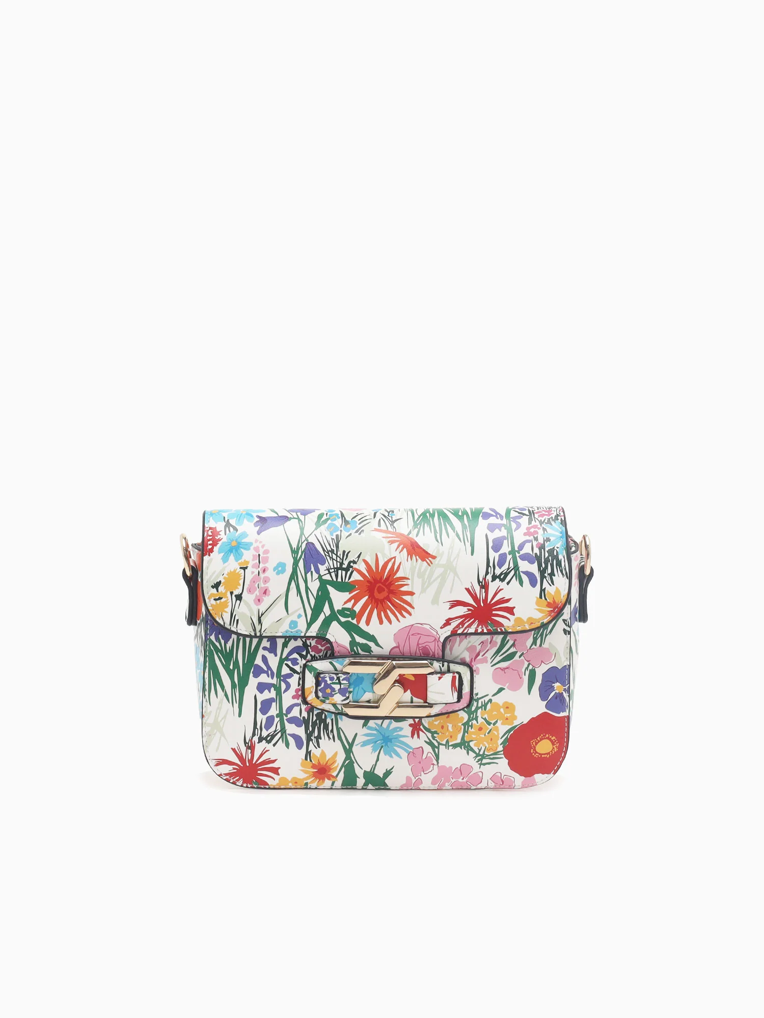 1281 Flora Flap Bag White
