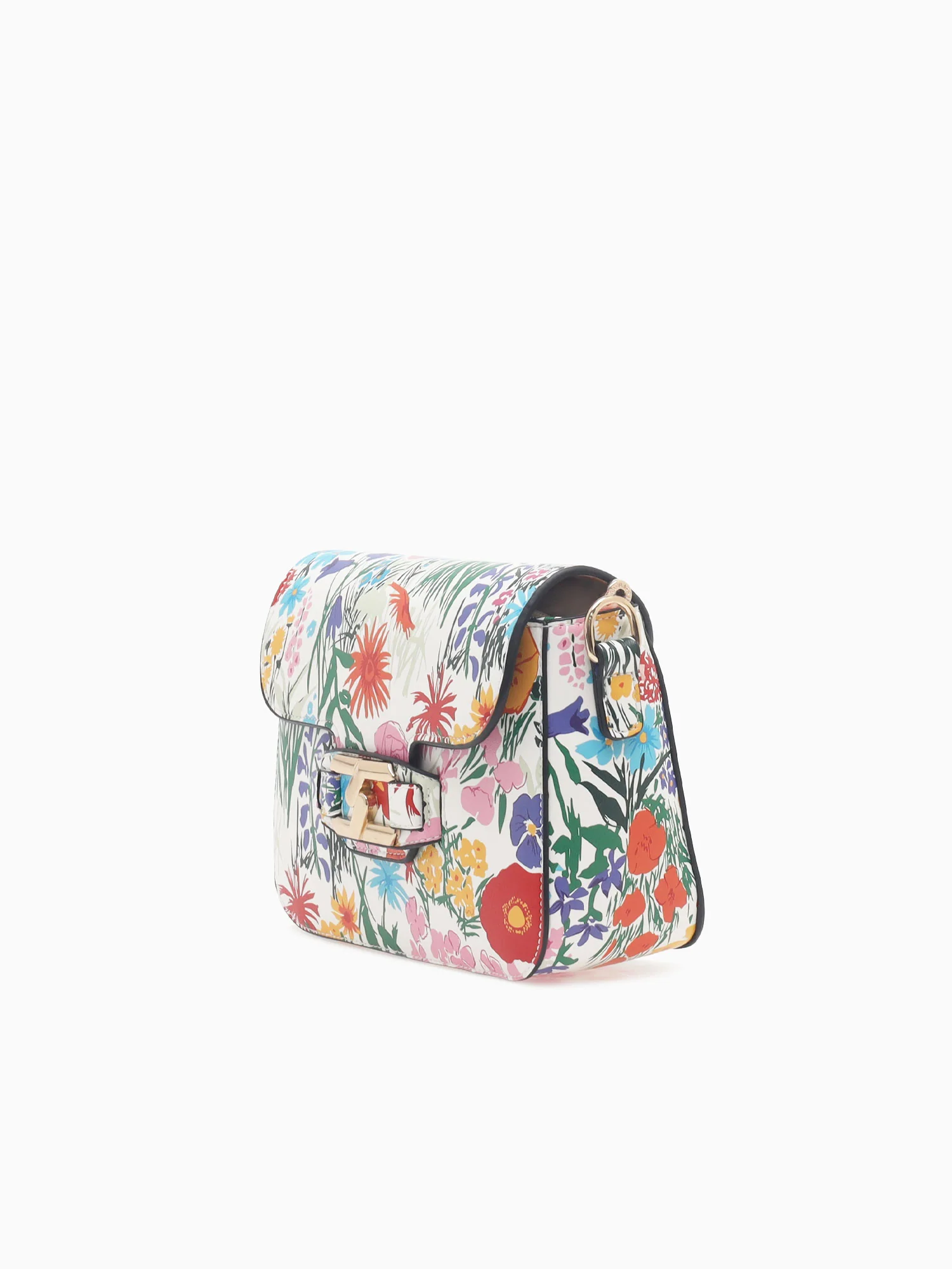 1281 Flora Flap Bag White - Image 2