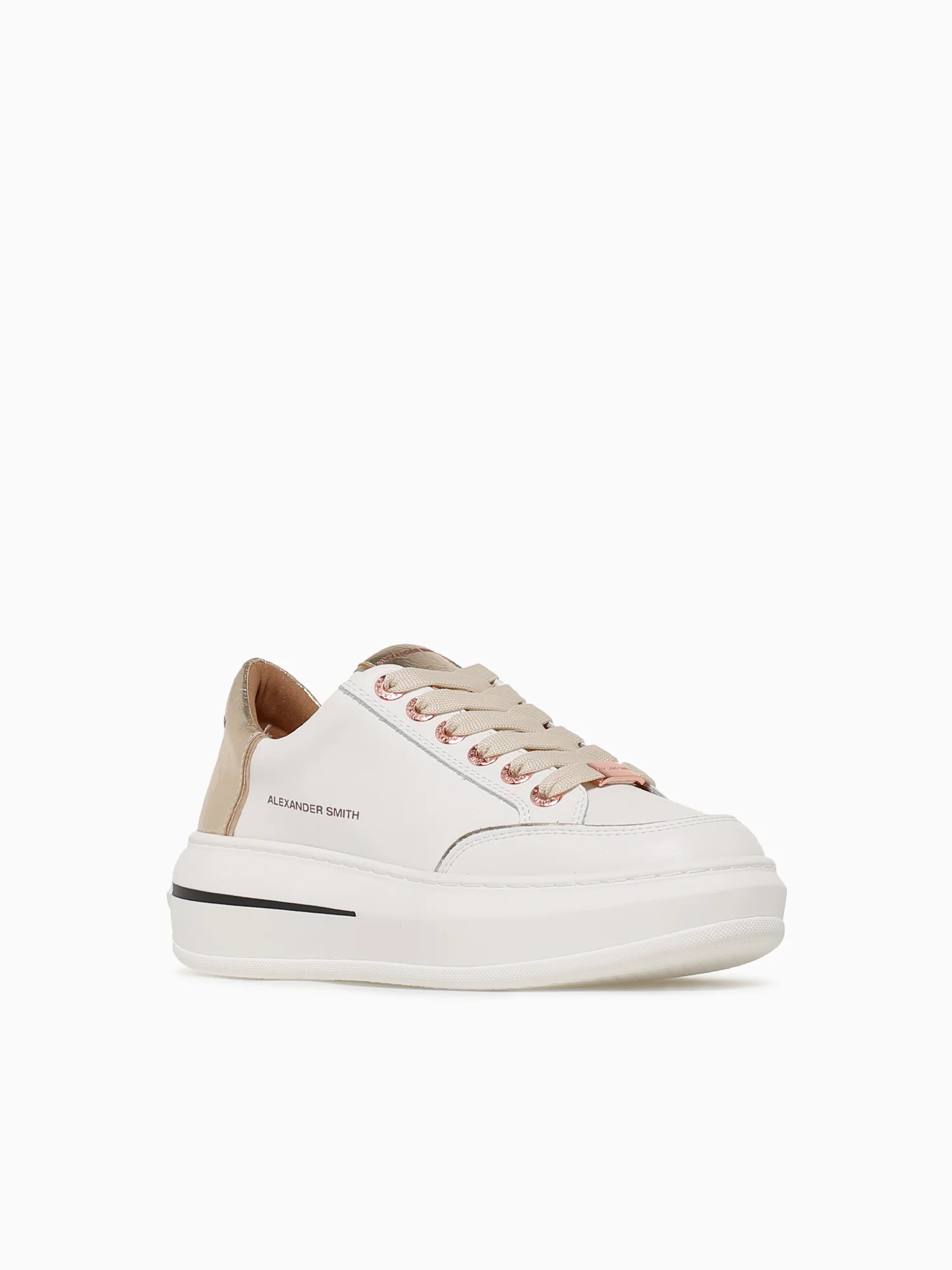 Lancaster Woman White Gold leather - Image 2