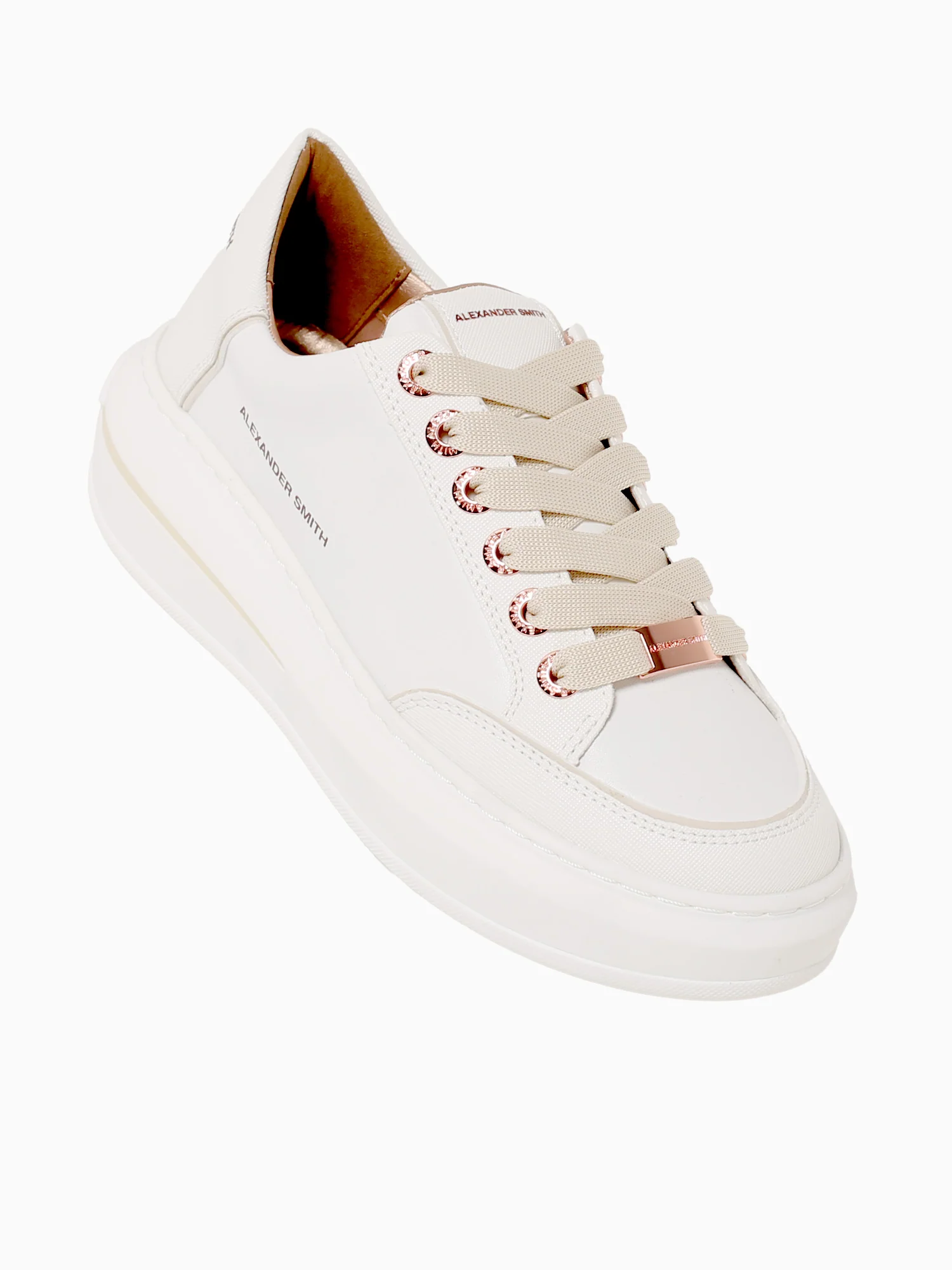 Lancaster Woman White Lt.ivory leather - Image 5
