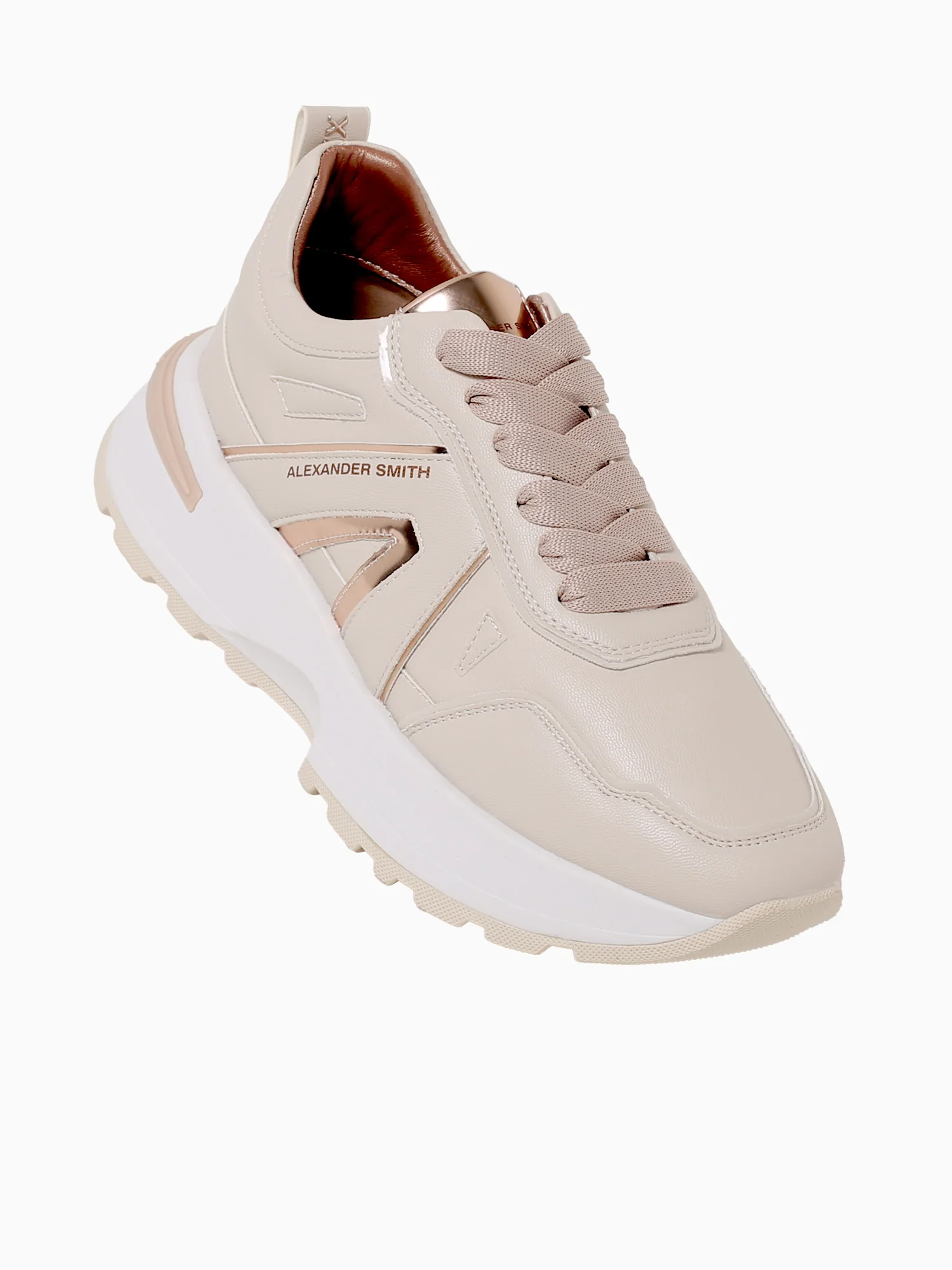 Liverpool Woman Beige Copper leather - Image 5