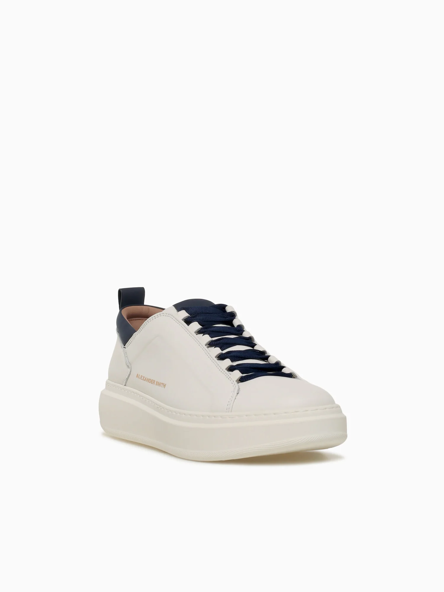Wembley Man White Blue Leather - Image 2
