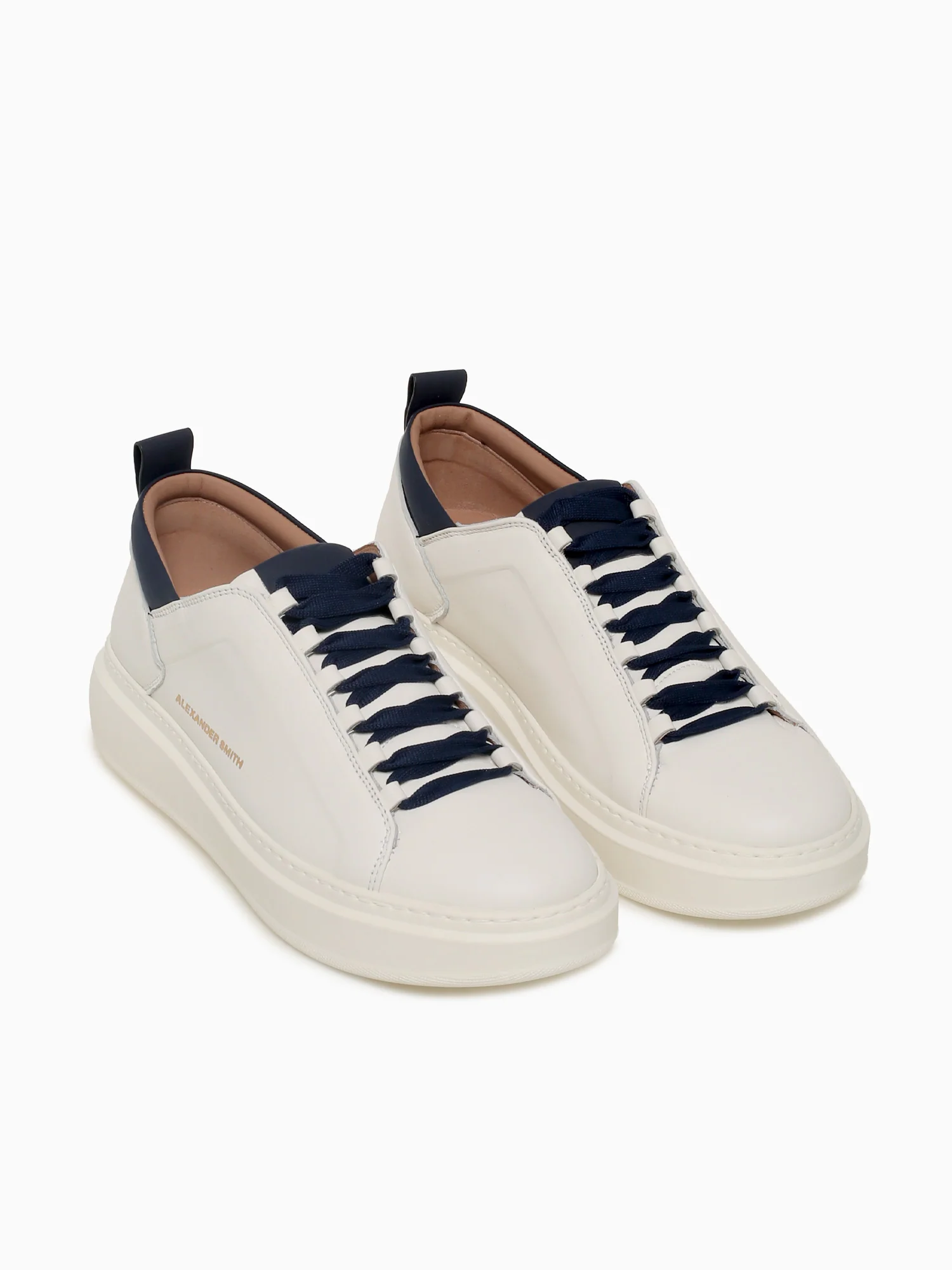 Wembley Man White Blue Leather - Image 5
