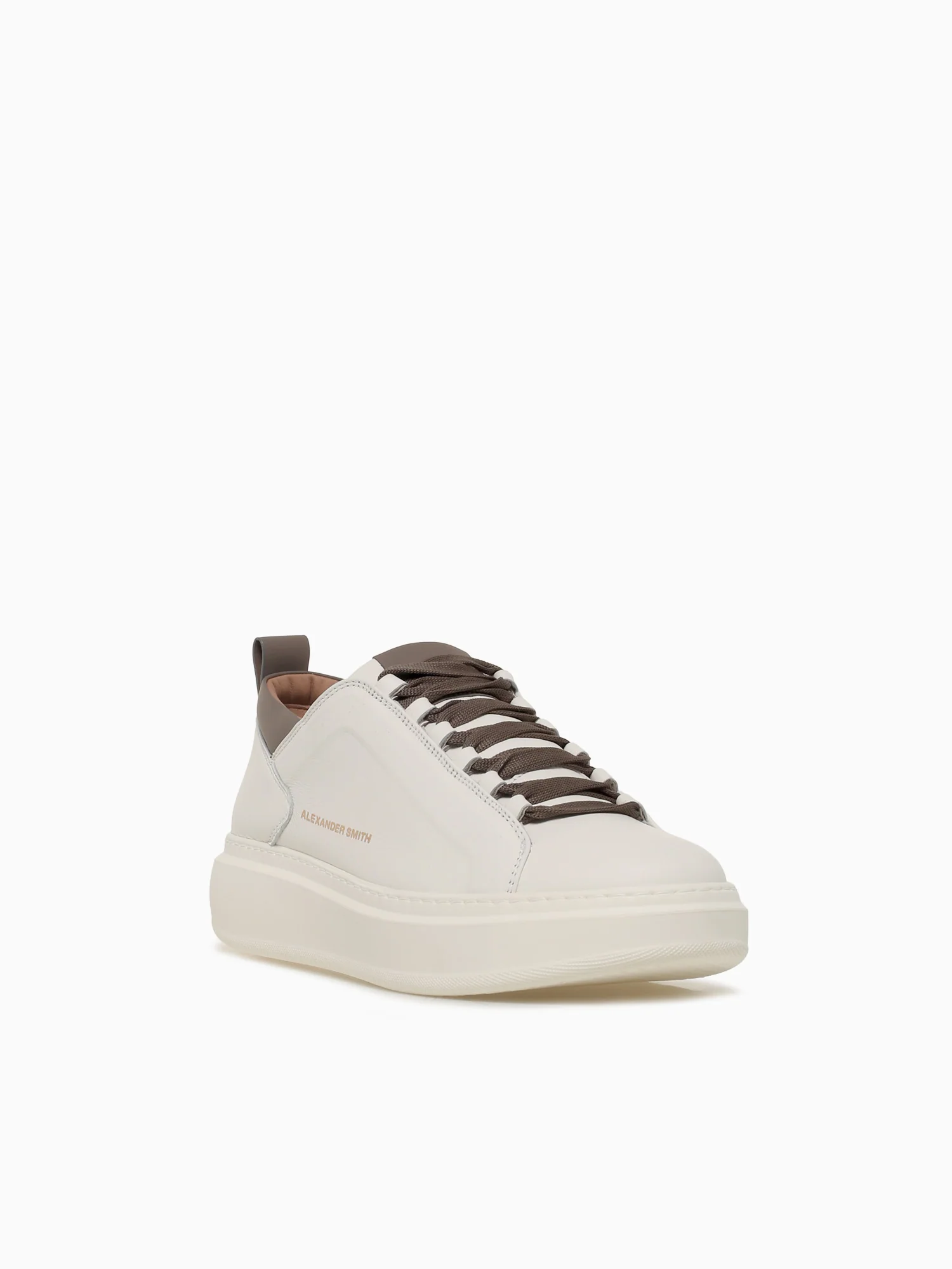 Wembley Man White Brown  Leather - Image 2