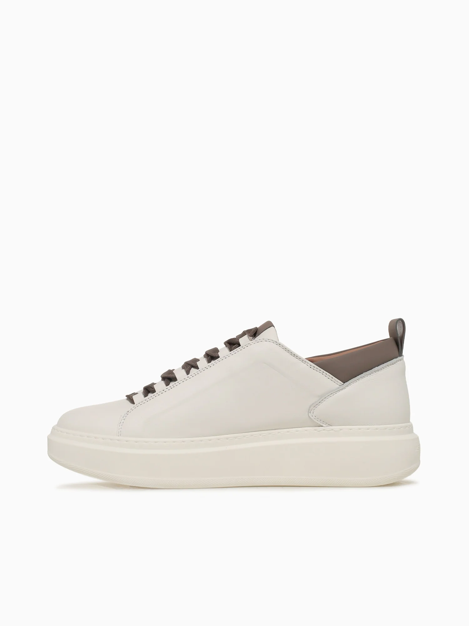 Wembley Man White Brown  Leather - Image 3