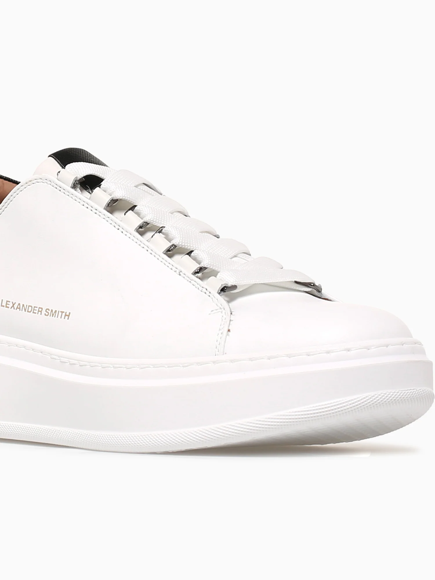 Wembley Man White Black leather - Image 7