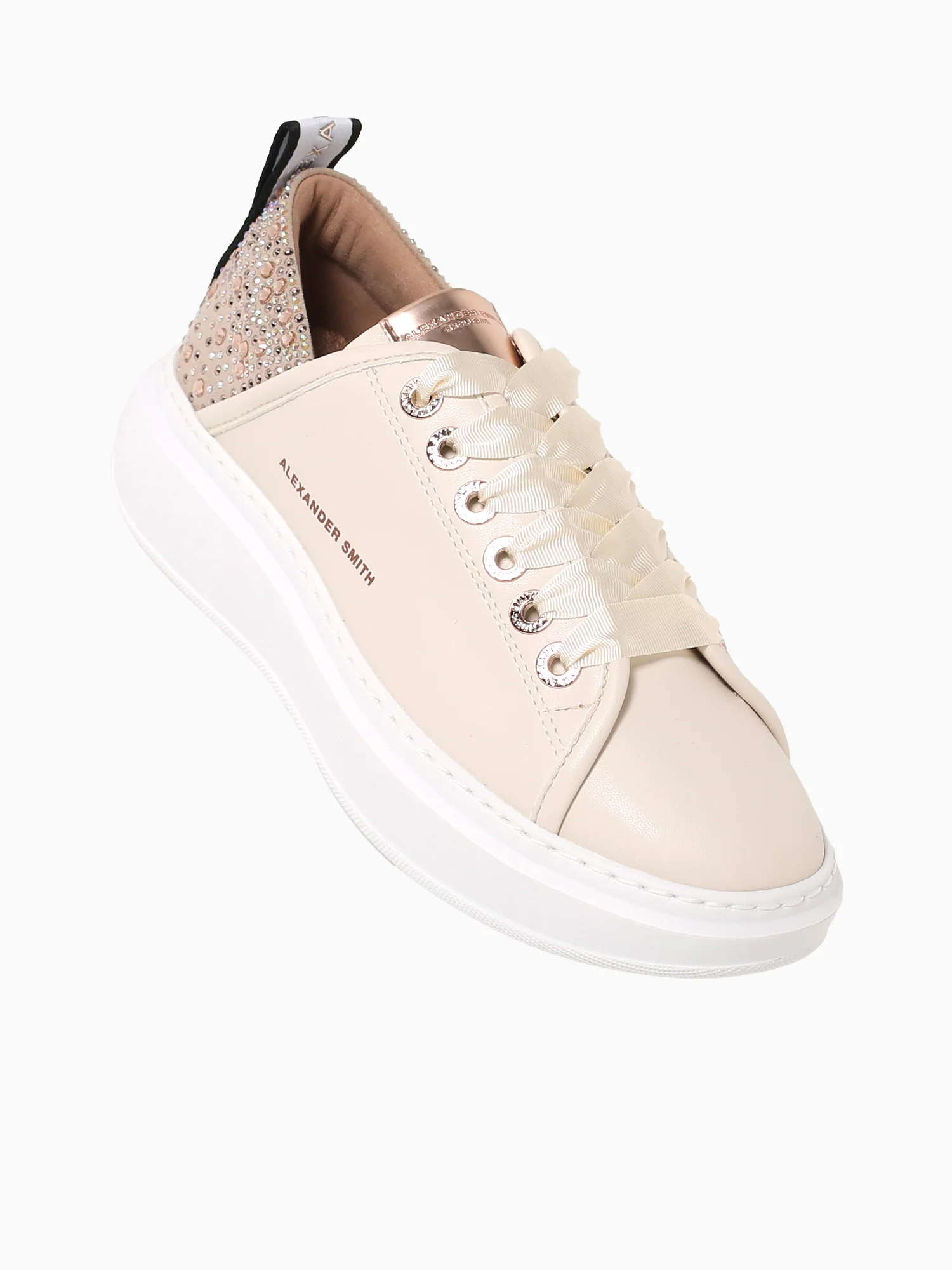 Wembley Woman Cream Leather - Image 6