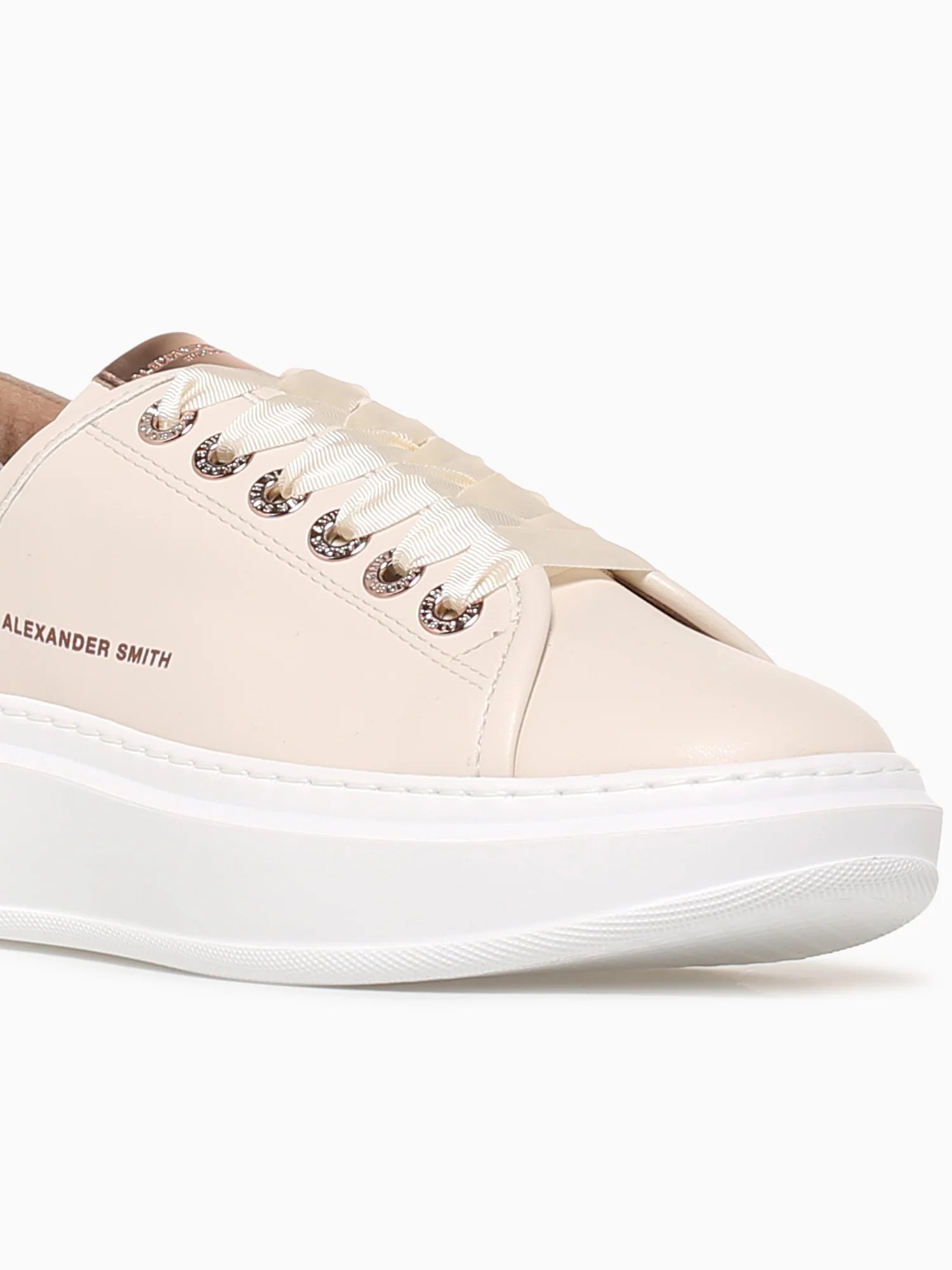 Wembley Woman Cream Leather - Image 8