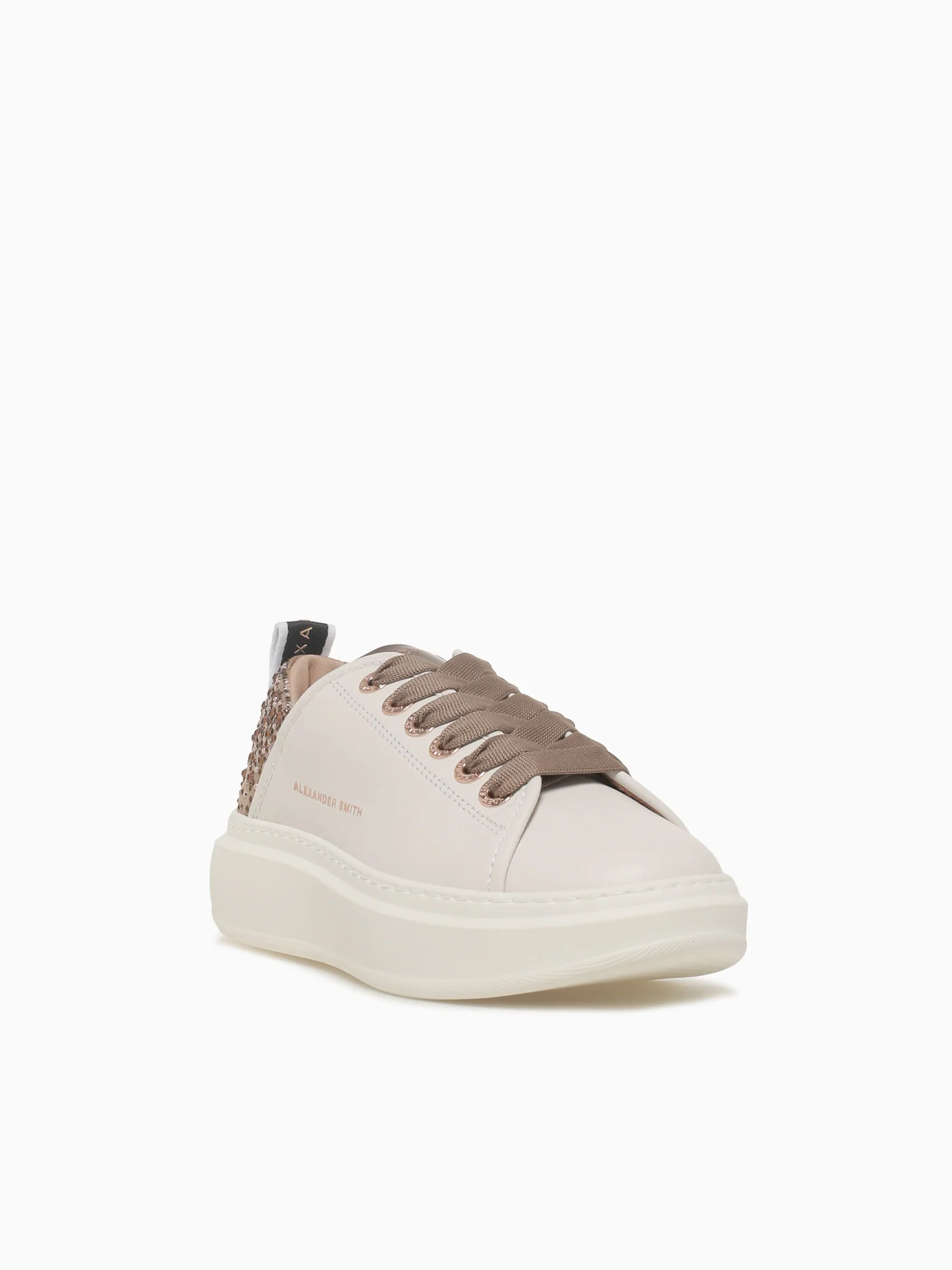 Wembley Woman White Light Brown Leather - Image 2