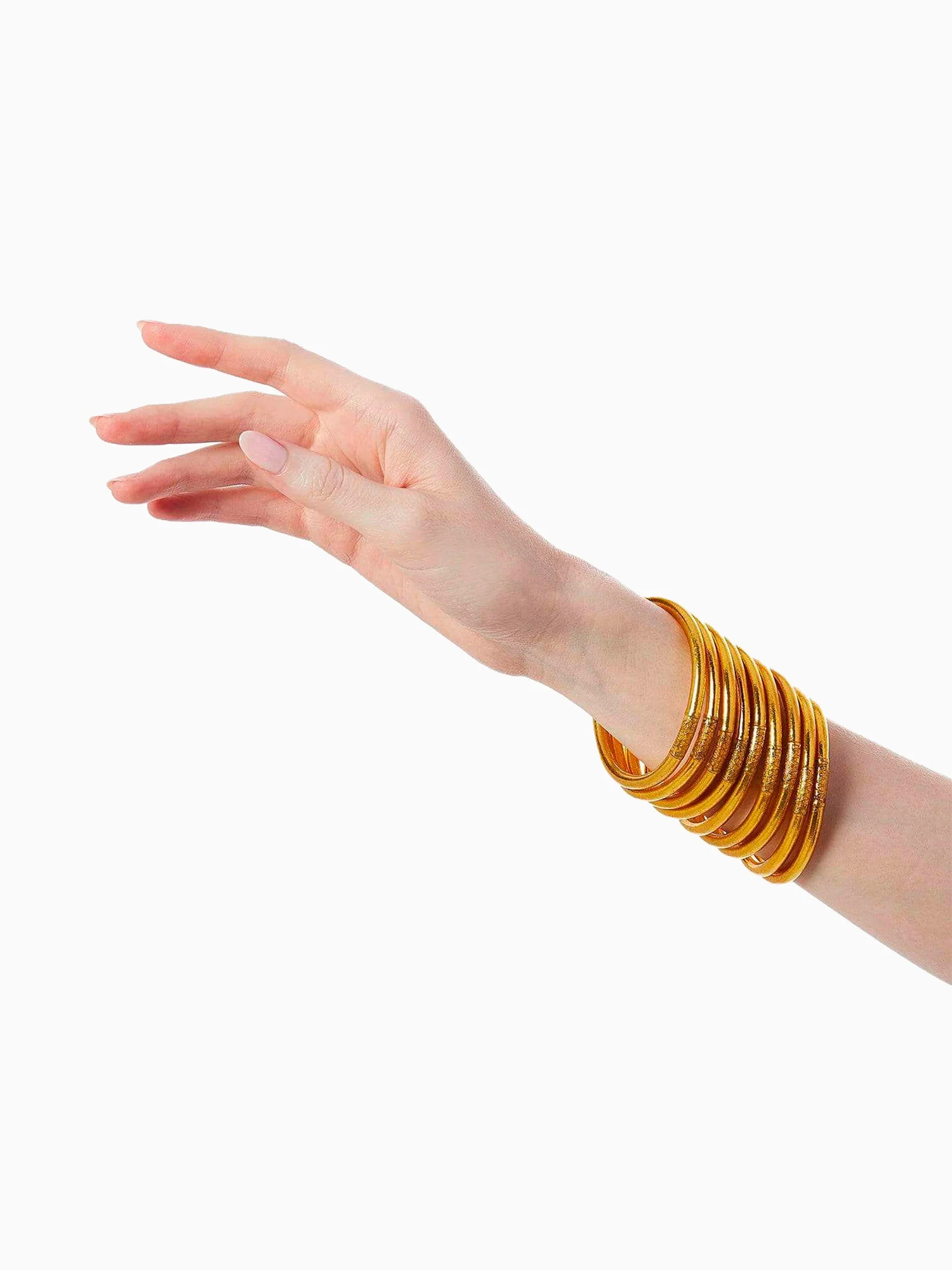 Gold All Weather Bangles (Set of 9) - Serenity Prayer - Image 3