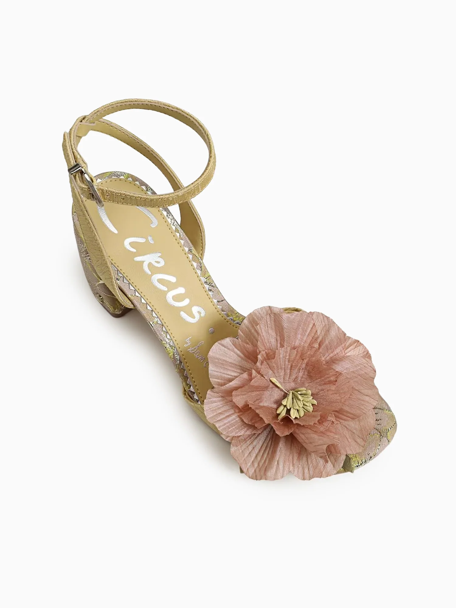 Aria Flower Dusty Yellow Fabric - Image 7