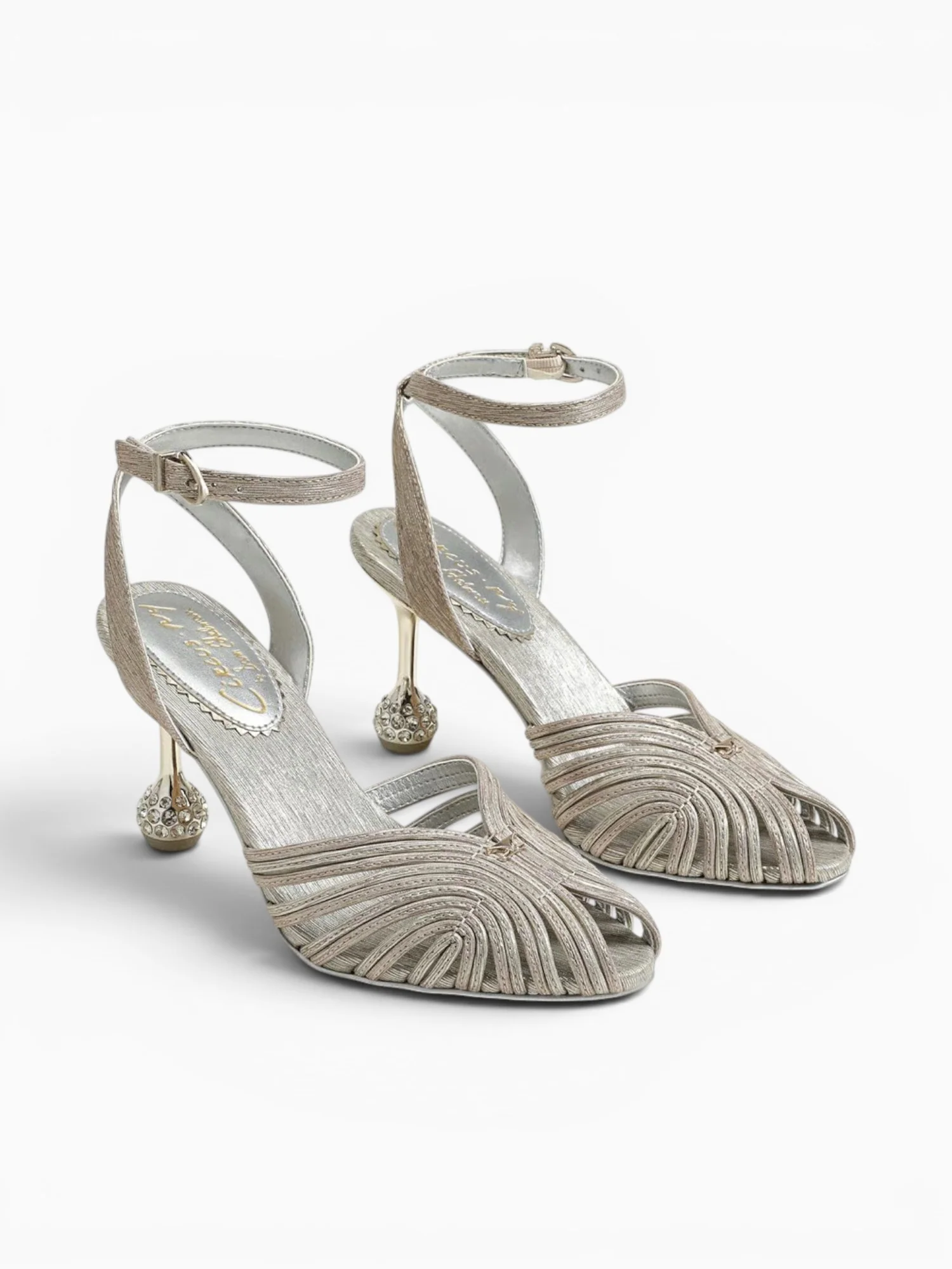 Giana Champagne Silver Fabric - Image 2