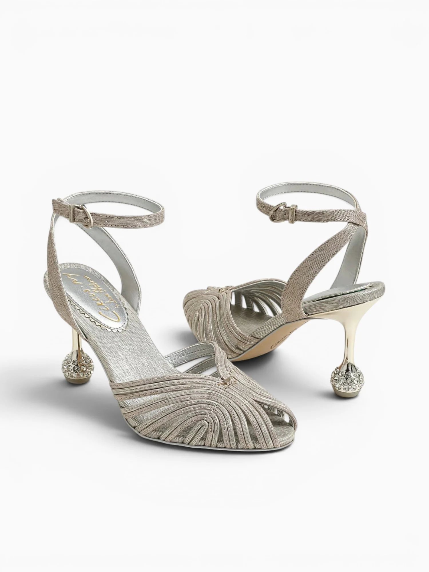 Giana Champagne Silver Fabric - Image 5