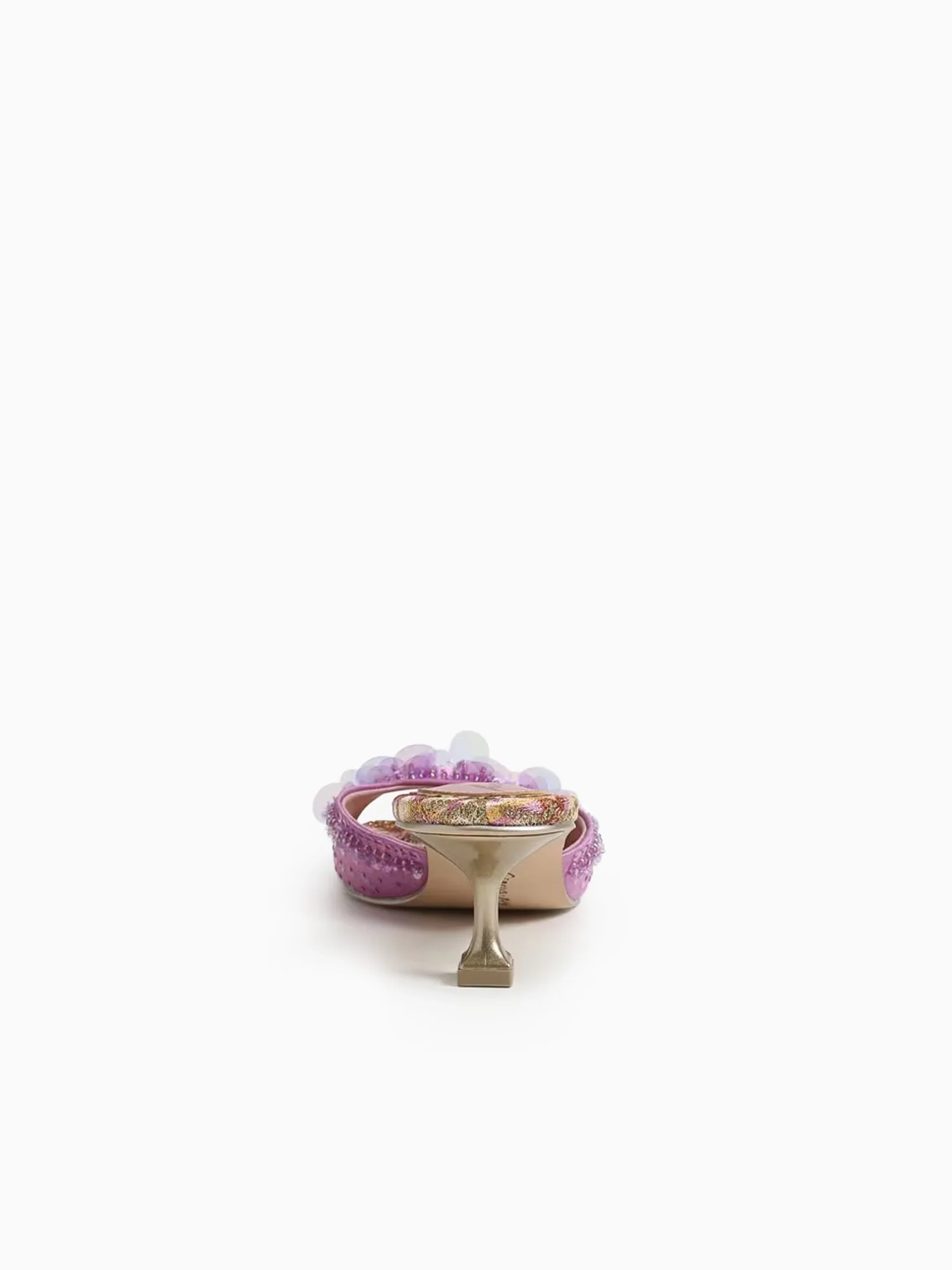 Juliana Spring Lilac Sequins Fabric - Image 6
