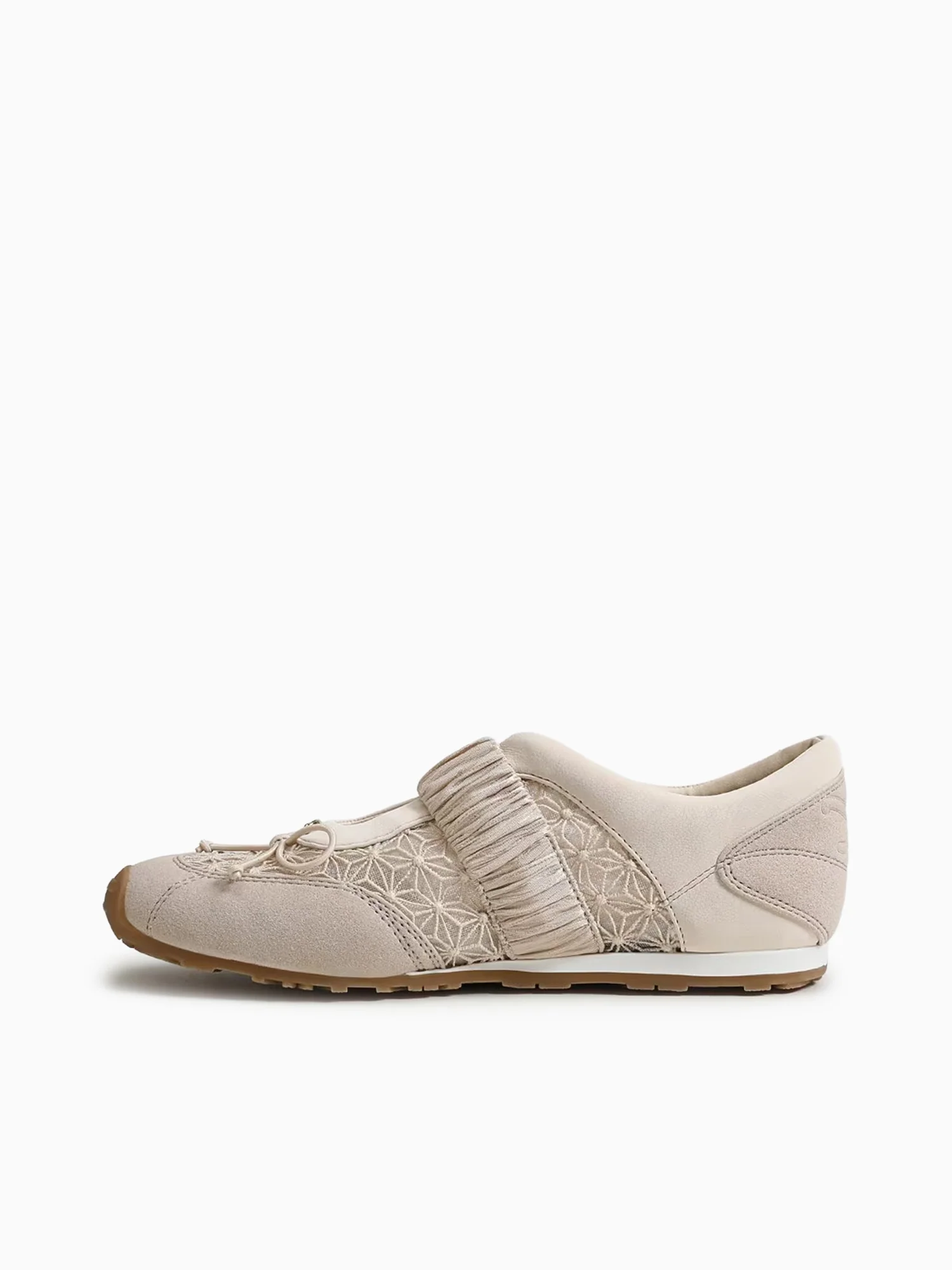 Nara Mesh Vanila Bean Mesh Suede - Image 3