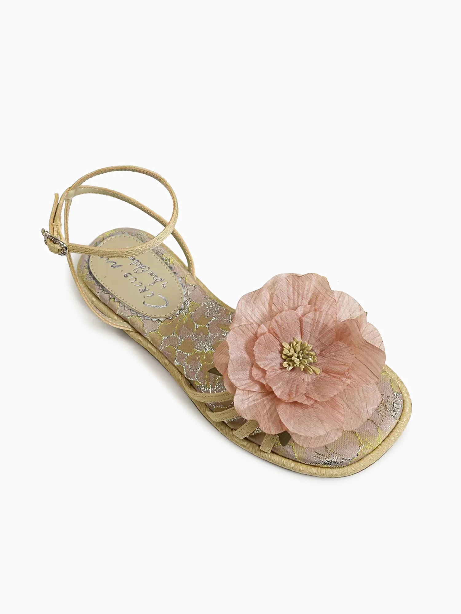 Olana Flower Dusty Yellow Fabric - Image 7
