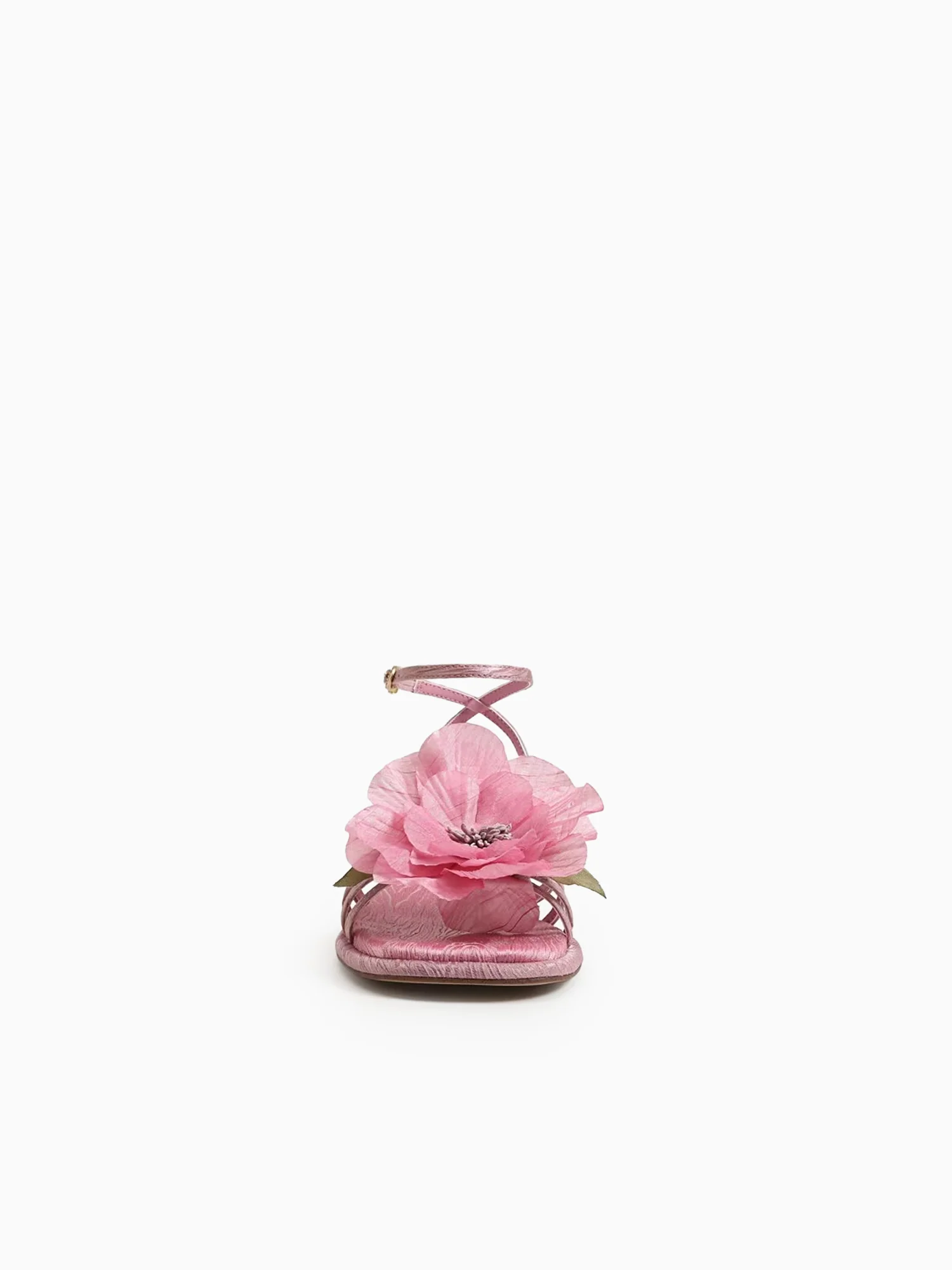 Olana Flower Rosette Blush Fabric - Image 4