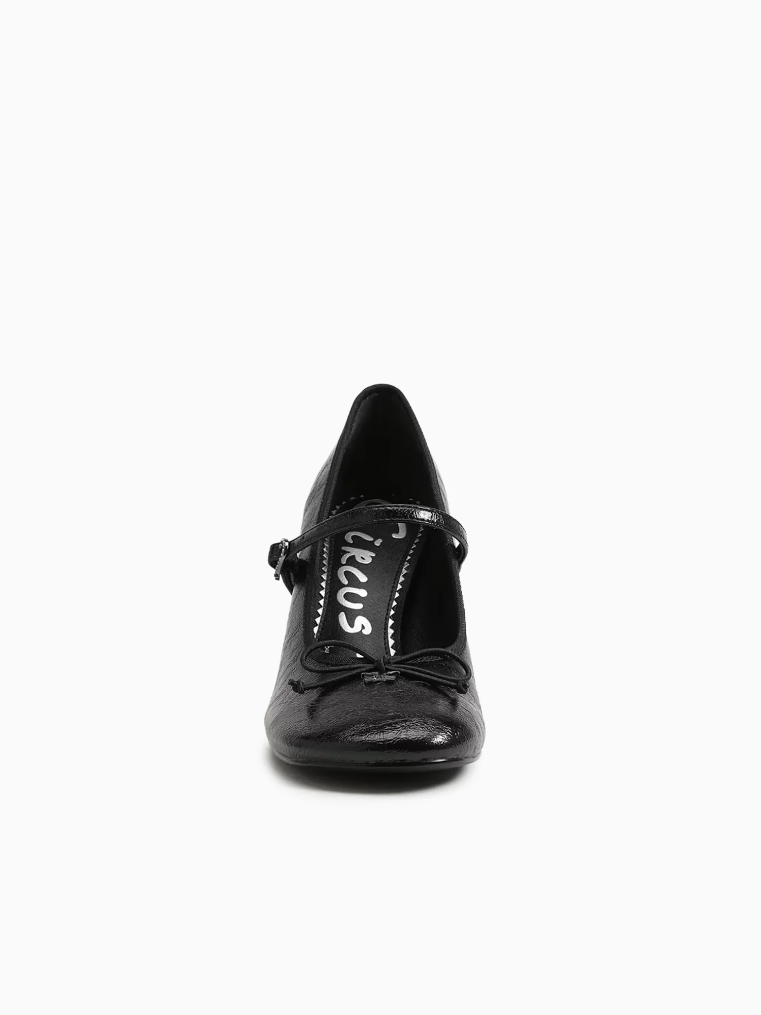 Vivian Black Crinkle Patent - Image 4