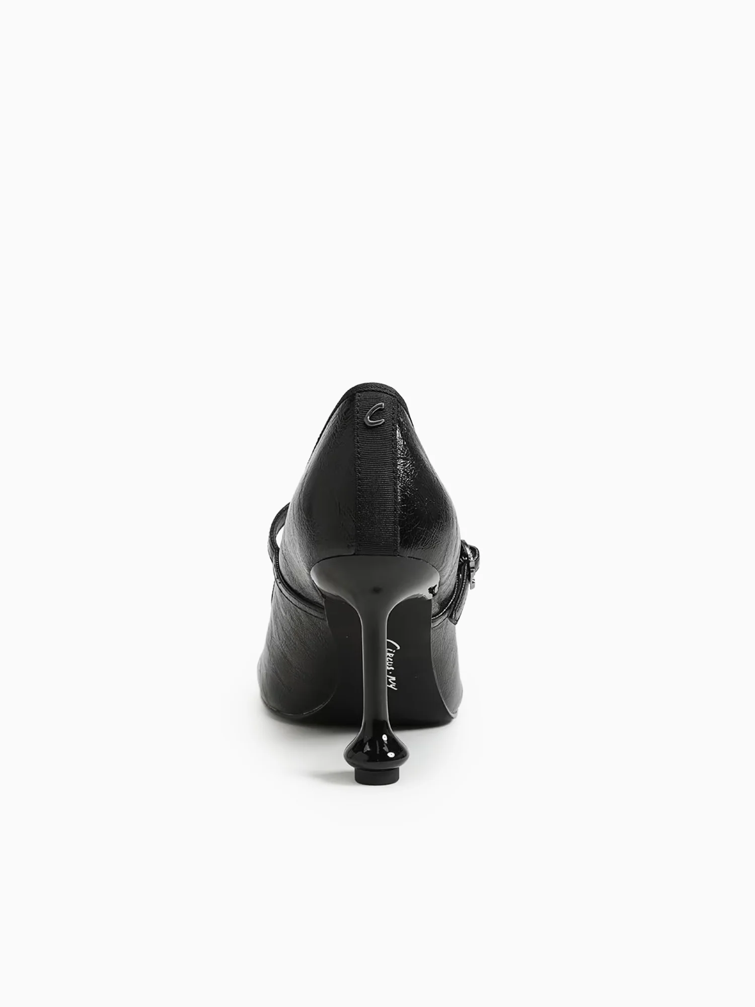 Vivian Black Crinkle Patent - Image 5