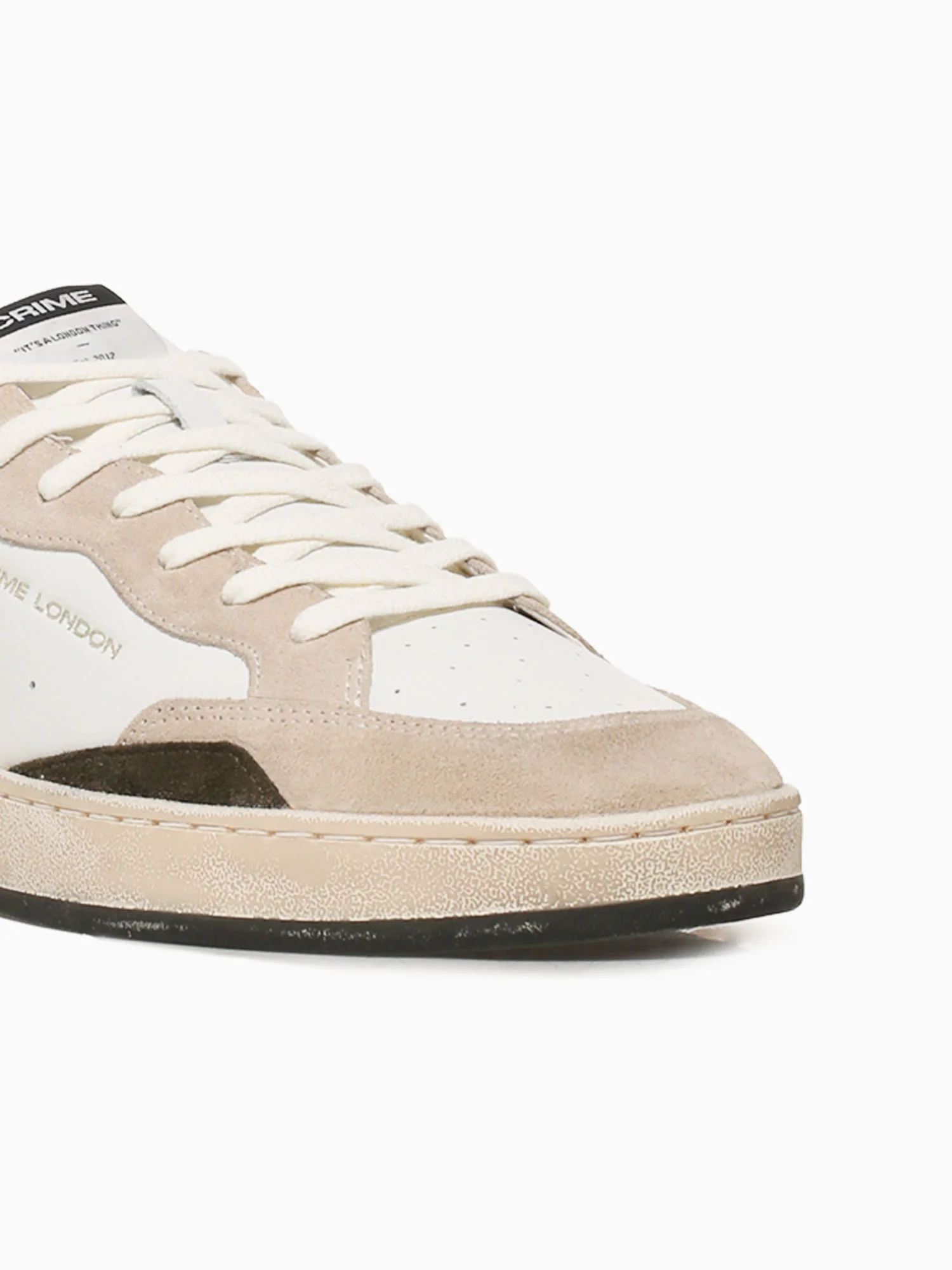 Chelsea Beige White suede Leather - Image 8