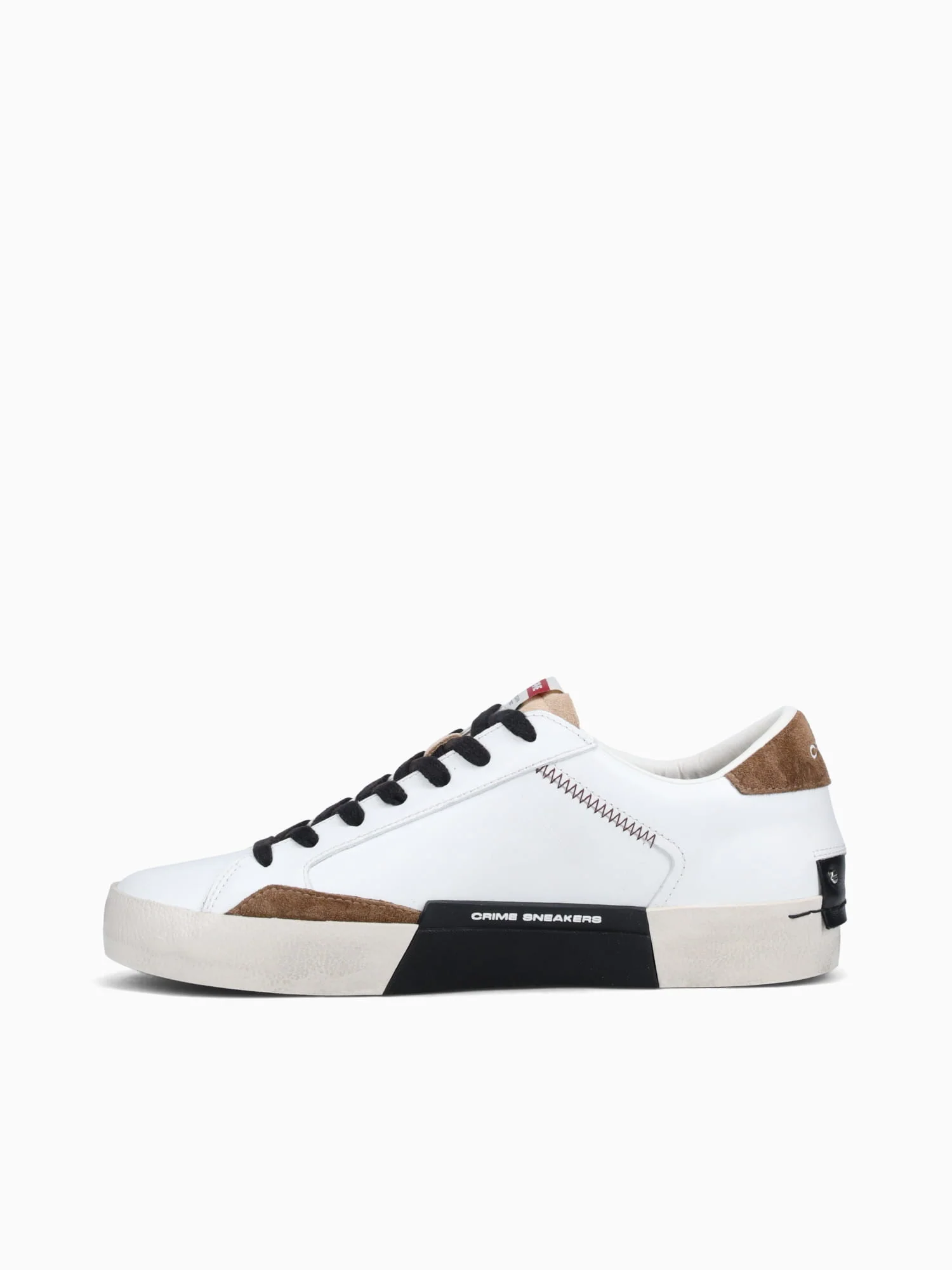 Distressed 15002aa7 10 wht Tan Blk lea S - Image 3