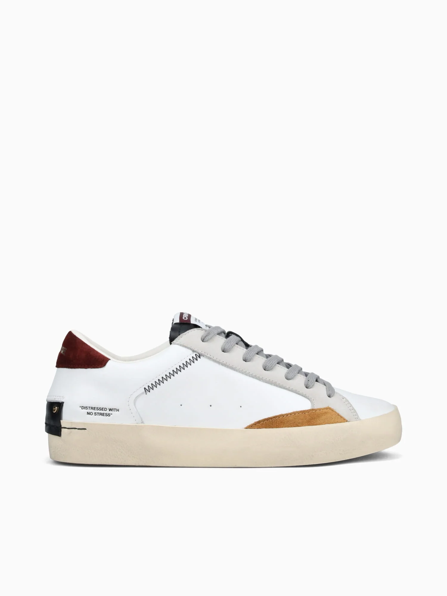 Distressed 15003aa7 10 wht Blk Blu lea S