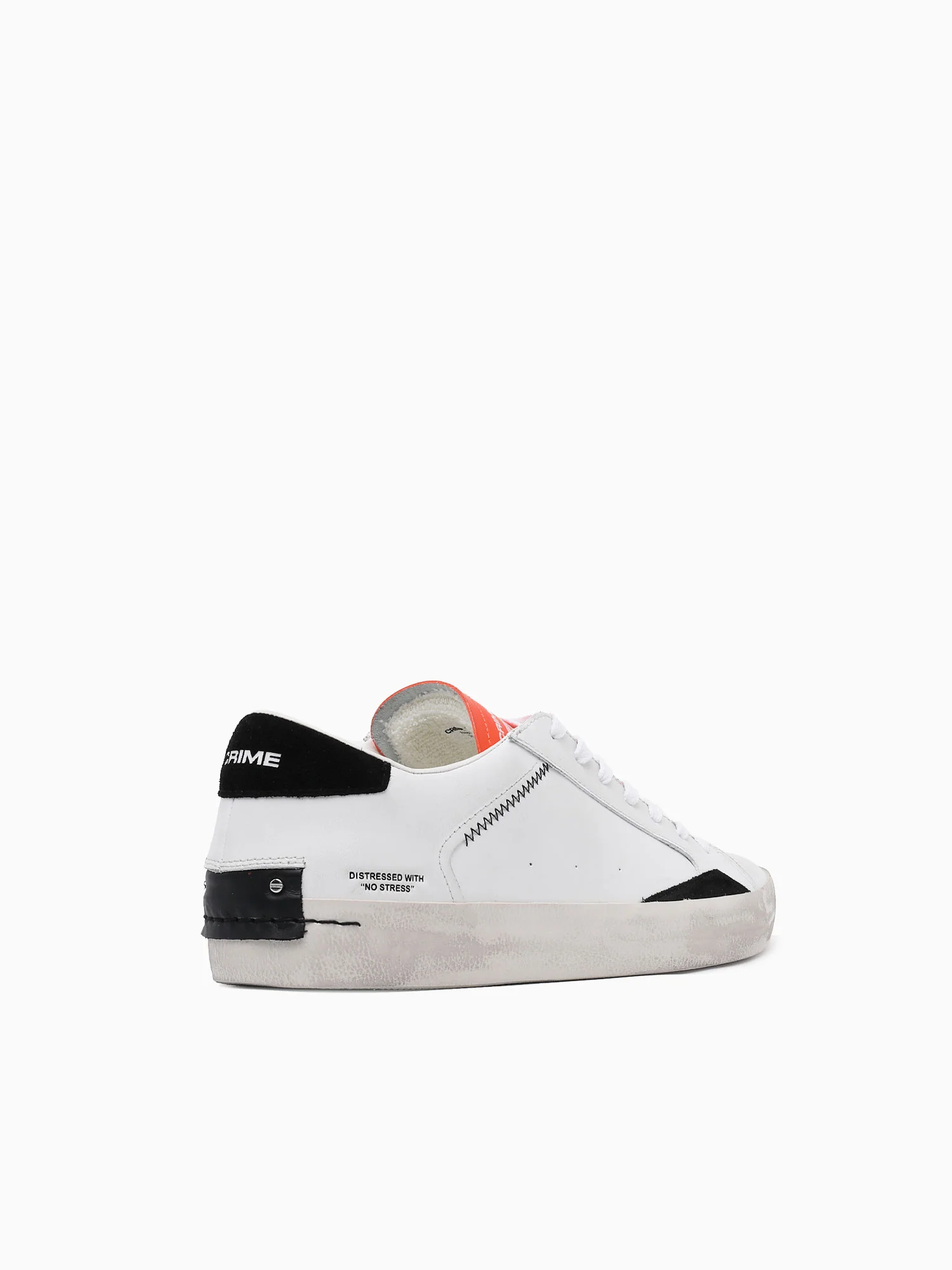 Distressed White Leather - Image 4