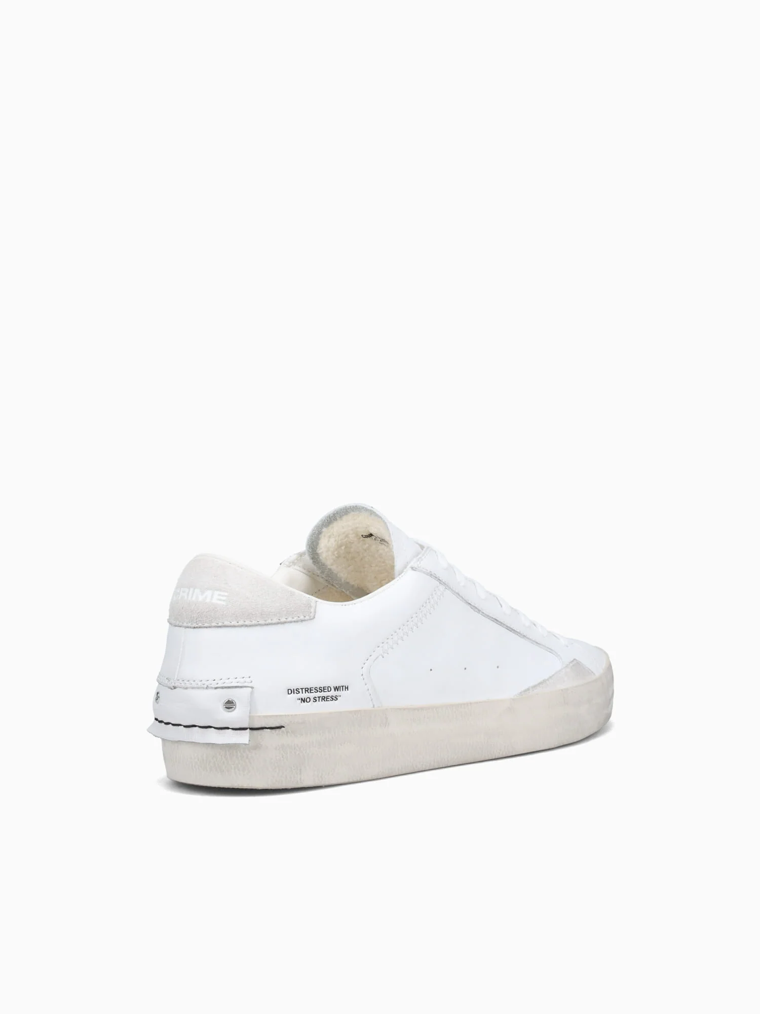 Distressed White Leather - Image 4
