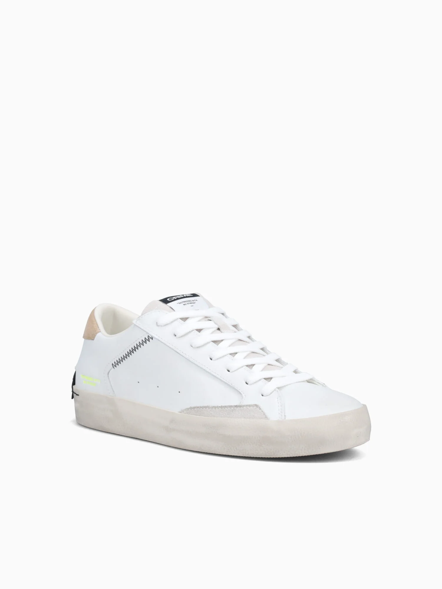 Distressed White Leather - Image 2