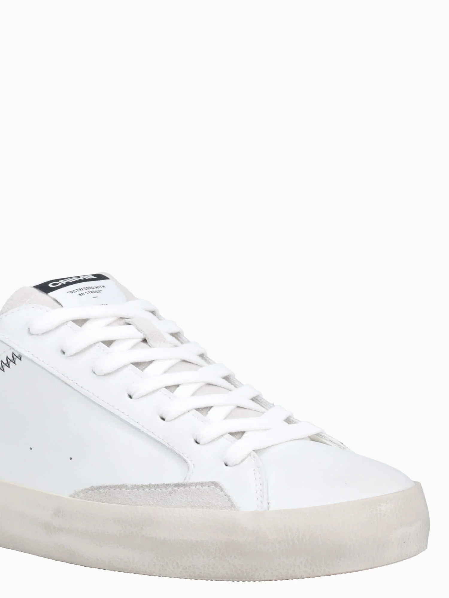 Distressed White Leather - Image 6
