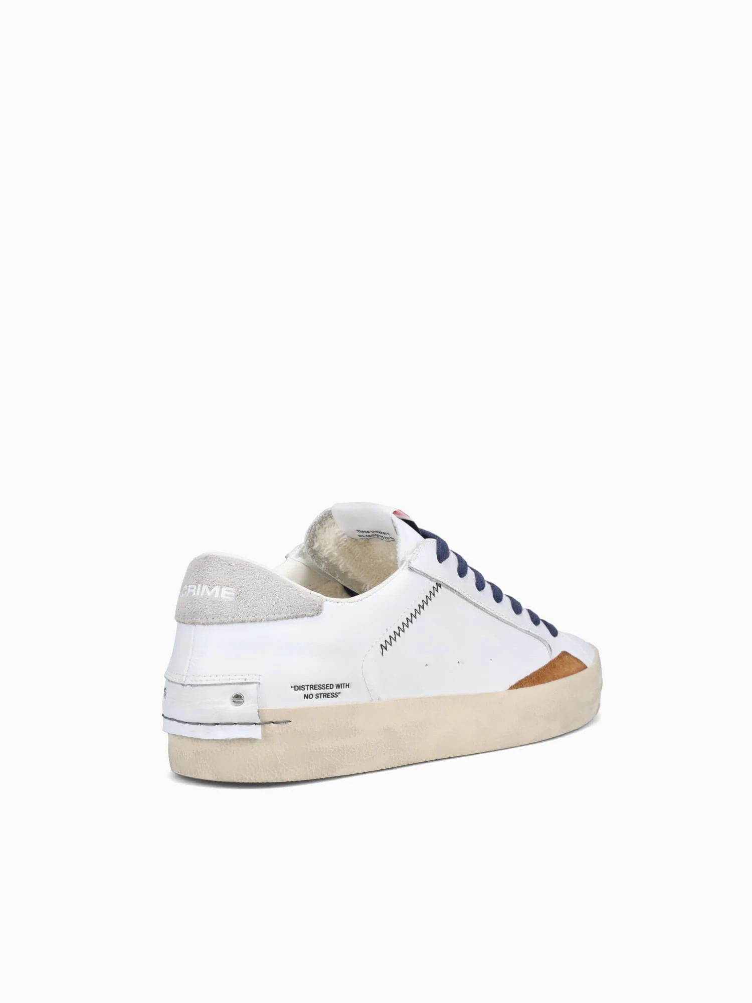 Distressed White Leather - Image 4