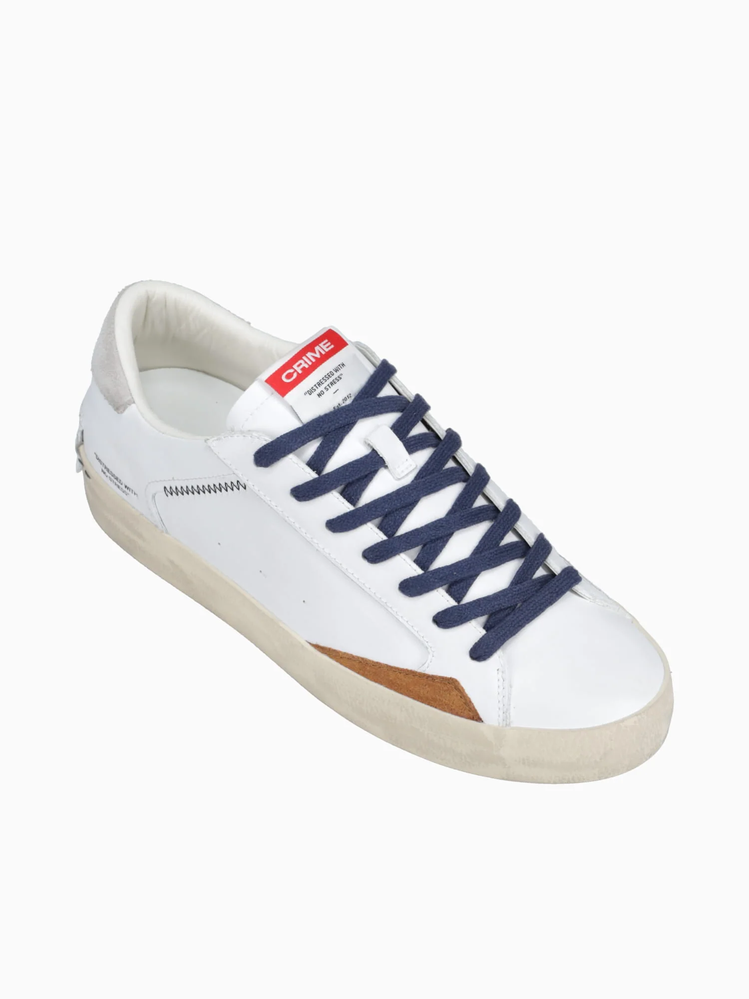 Distressed White Leather - Image 5