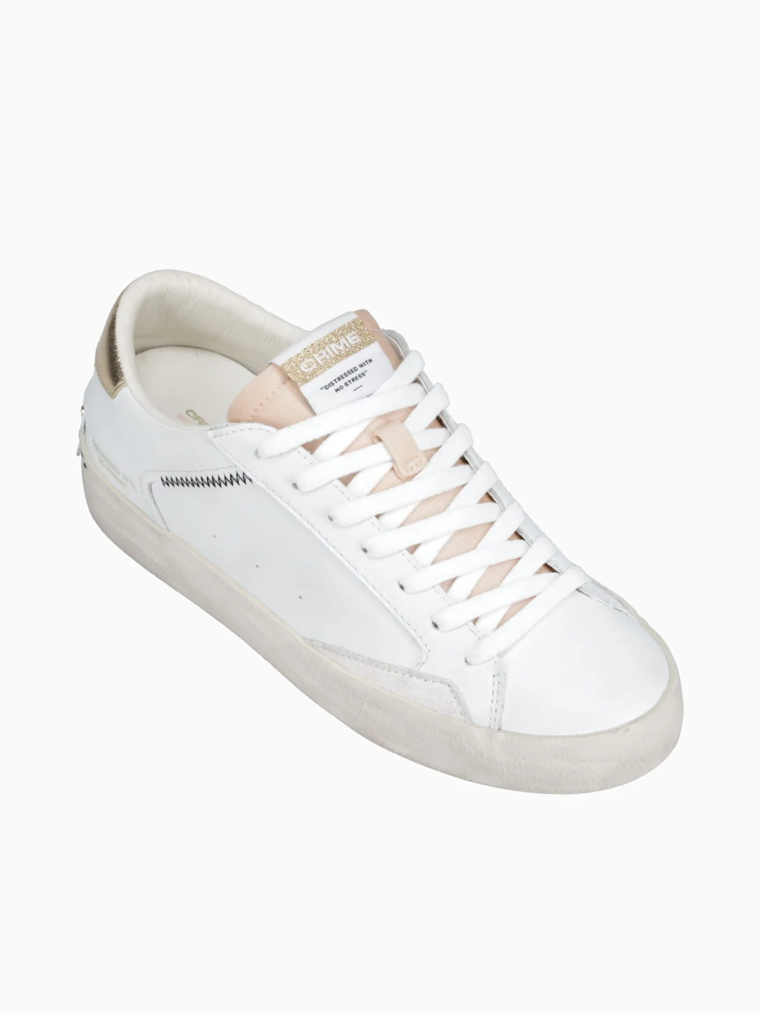 Distressed White Leather - Image 5