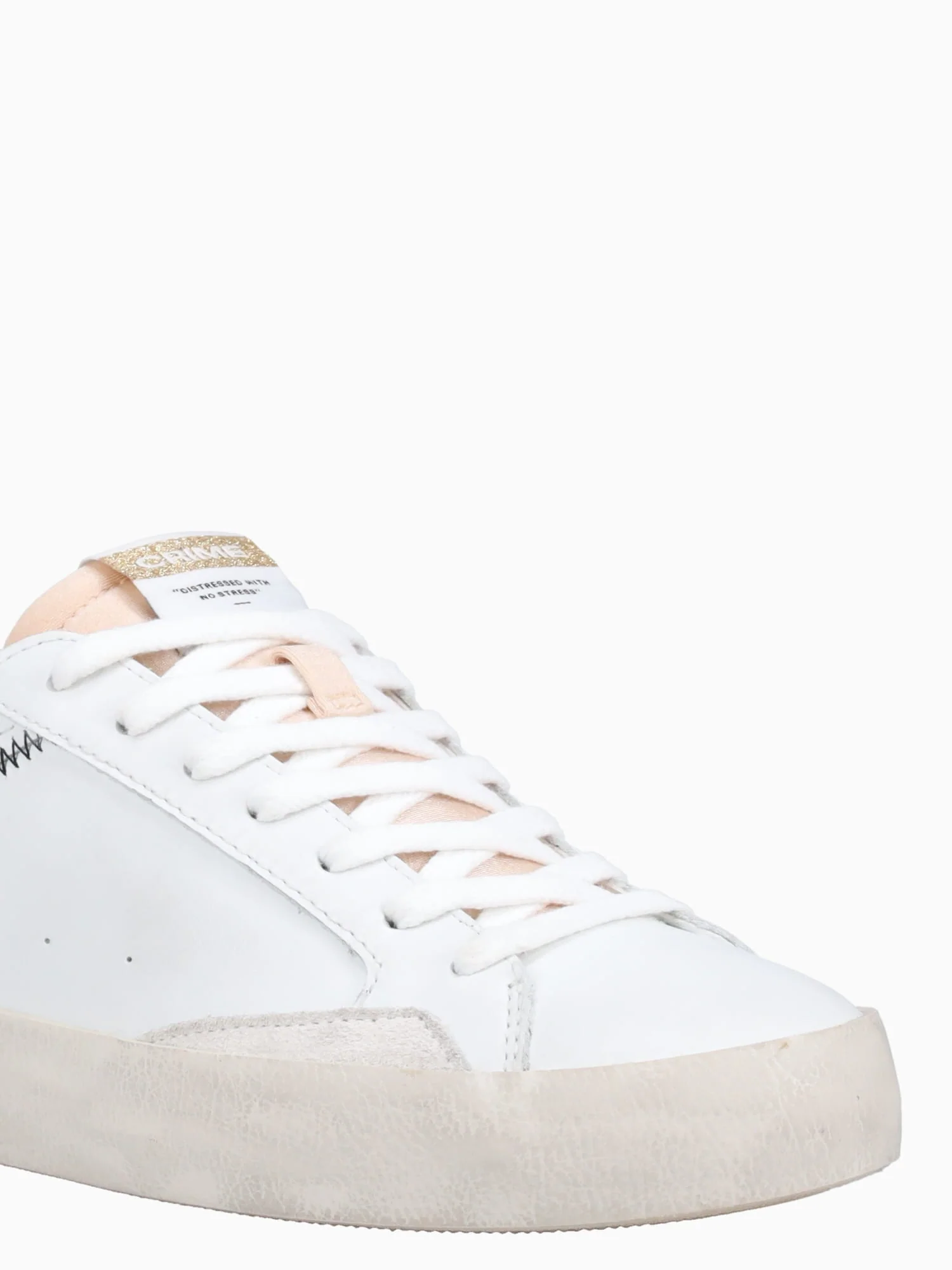 Distressed White Leather - Image 6
