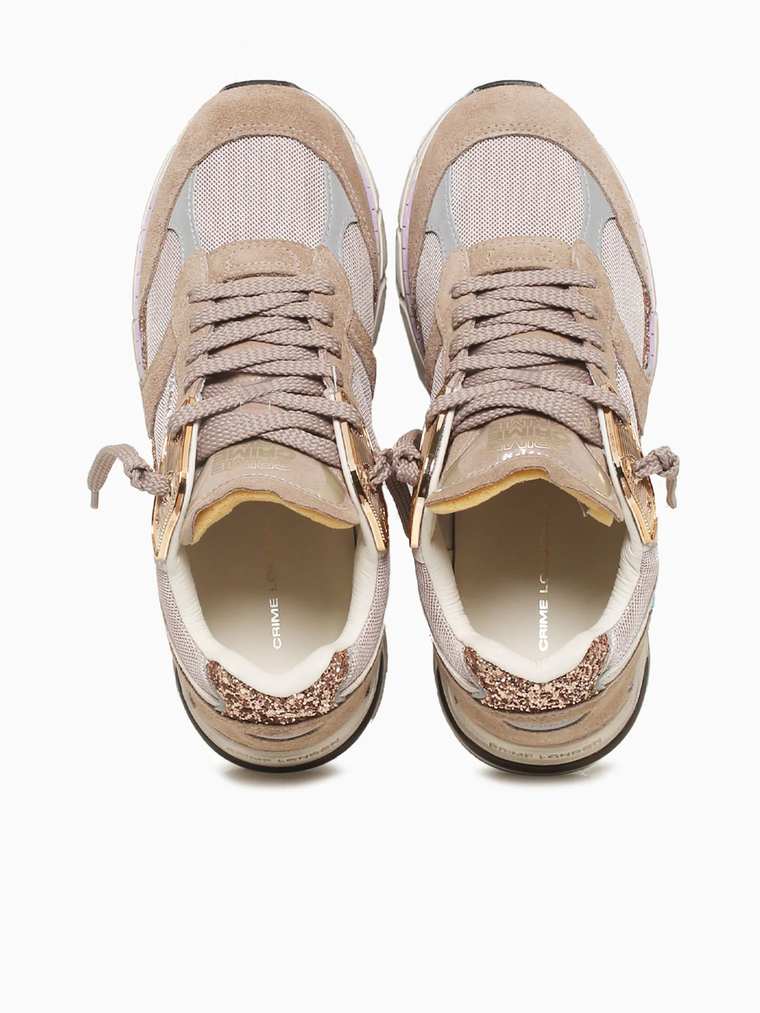 Fugitive Beige Gold suede Glitter - Image 7
