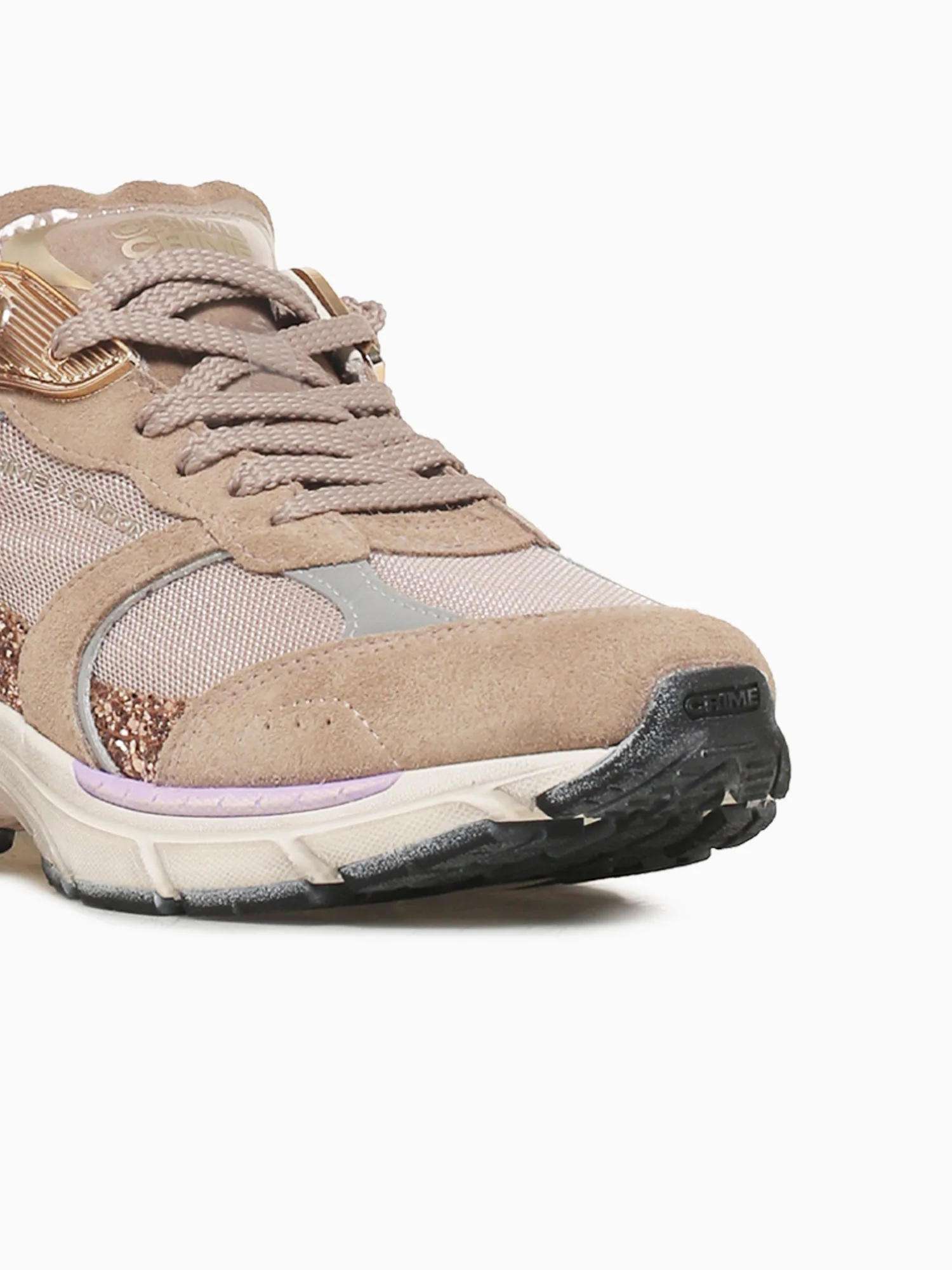 Fugitive Beige Gold suede Glitter - Image 8