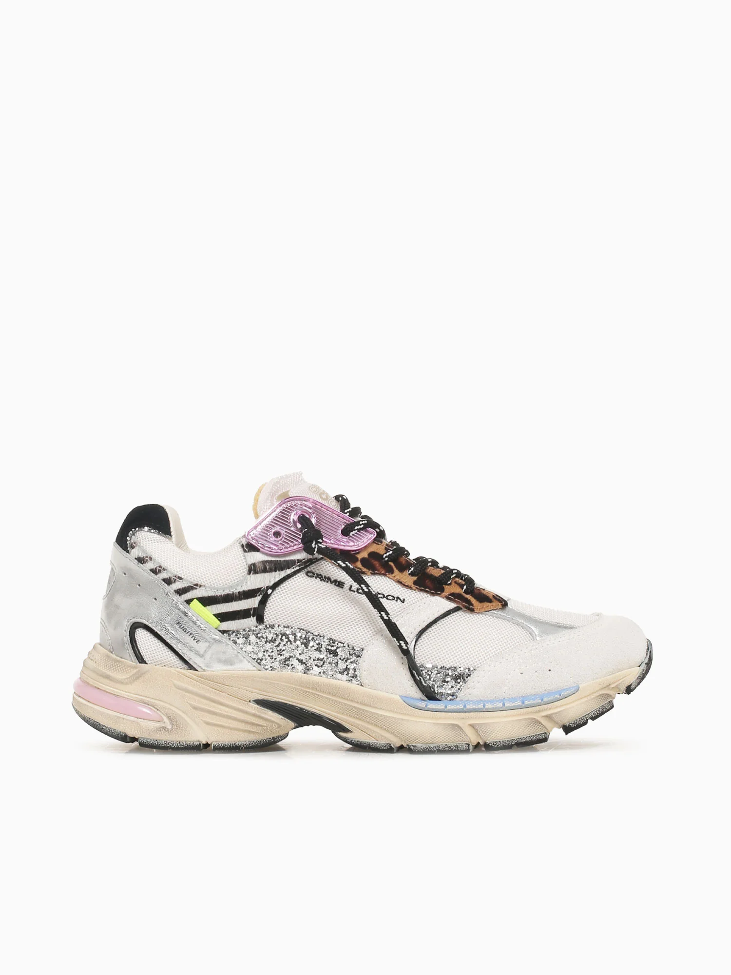 Fugitive White Animalier leather Mesh