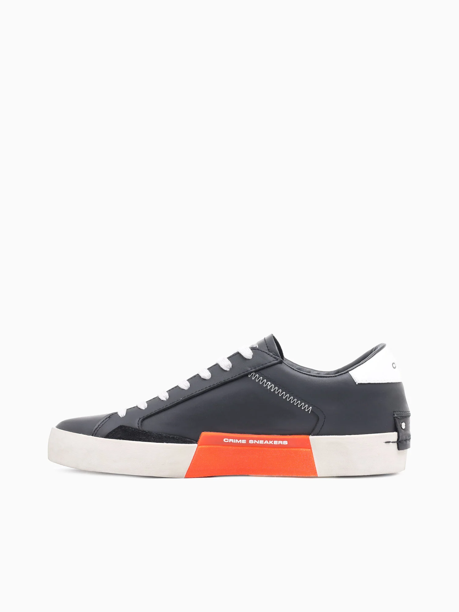 Low Top Distressed Black Leather - Image 3