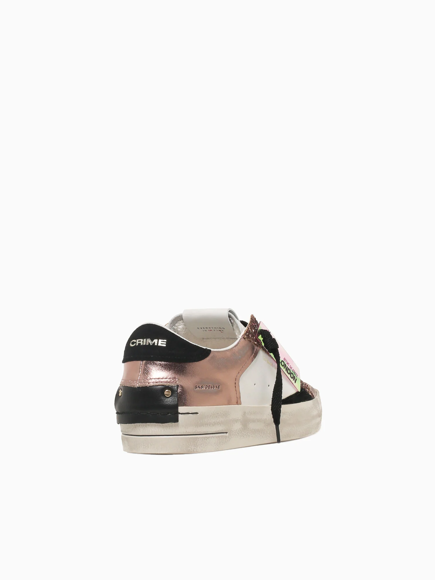 Sk8 Deluxe Bronze White leather Glitter - Image 4
